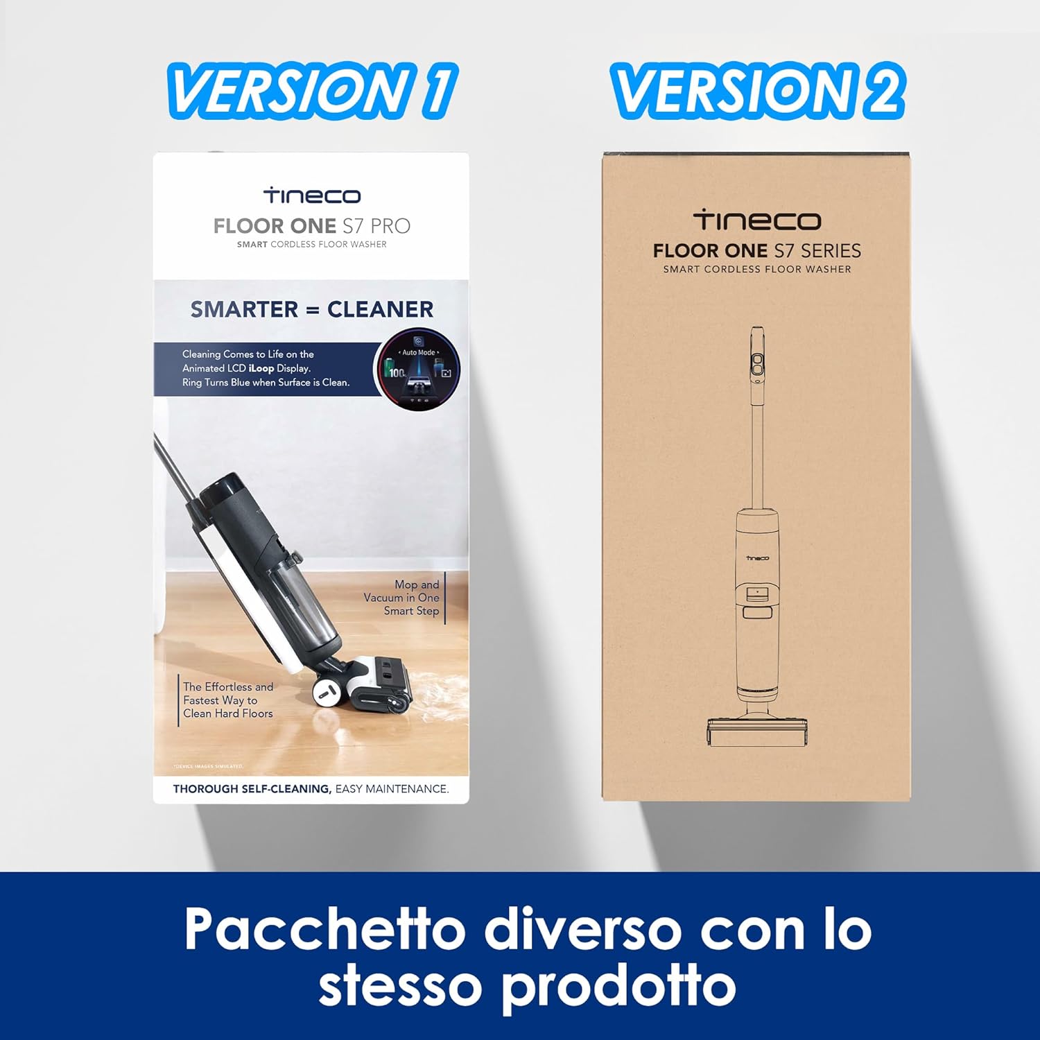 Tineco FLOOR ONE SWITCH S7 Lavapavimenti Smart Multifunzione, Autopulizia