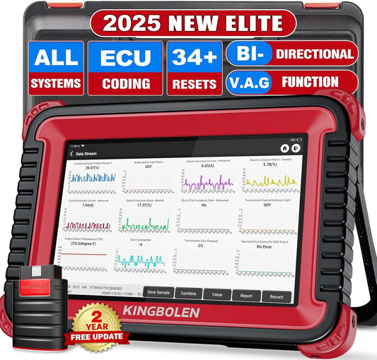 KINGBOLEN K8 Diagnostico per Auto OBD2 - Codifica ECU Avanzata+34 Funzione di Ripristino,2023 Ver. Diagnosi Completa del Sistema,Strumento Diagnostico Professionale per Auto,2 anni gratis…