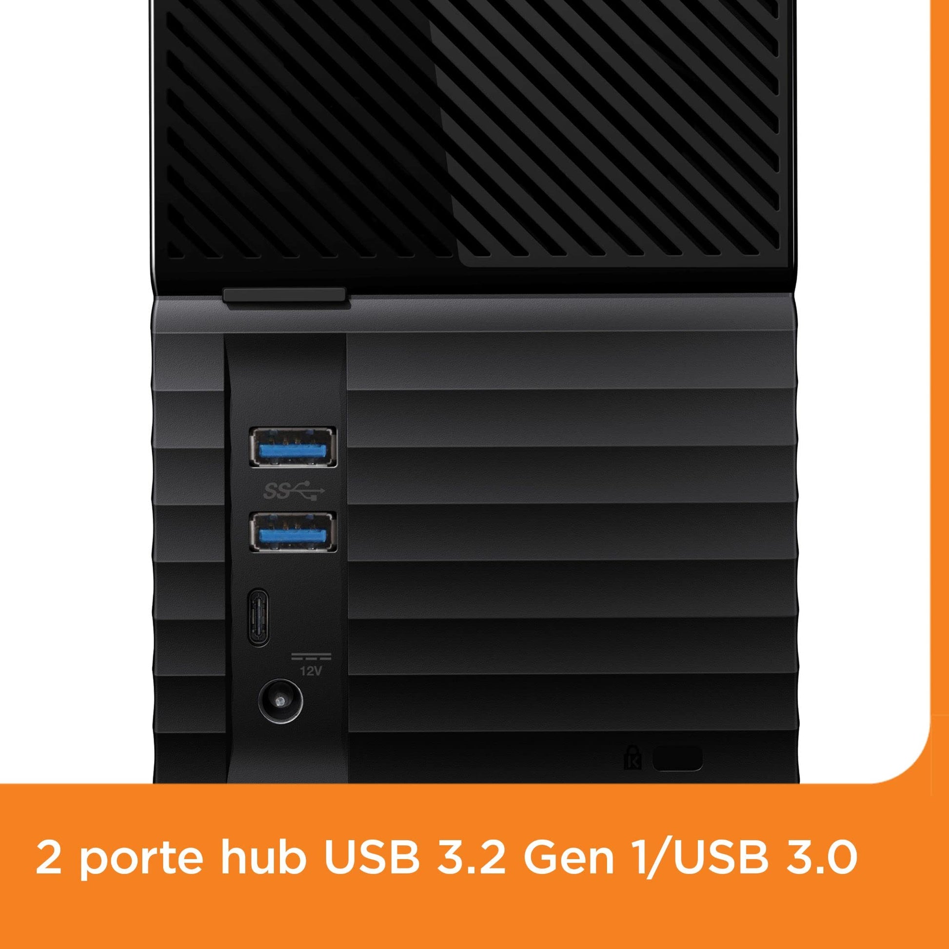 SanDisk 36TB My Book Duo HDD per desktop USB 3.1 Gen 1 , backup e protezione tramite password cavi USB-C e USB-A RAID 0/1, JBOD