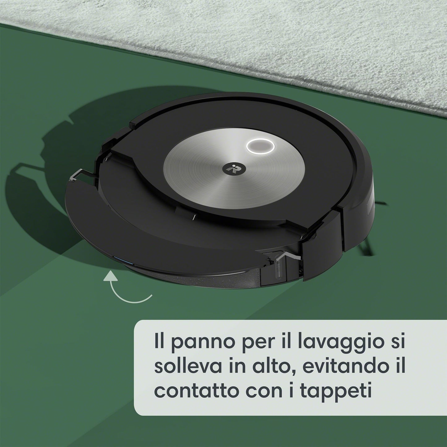 iRobot Roomba Combo j7, Robot Aspirapolvere Lavapavimenti, Mappatura Intelligente, Wi-Fi