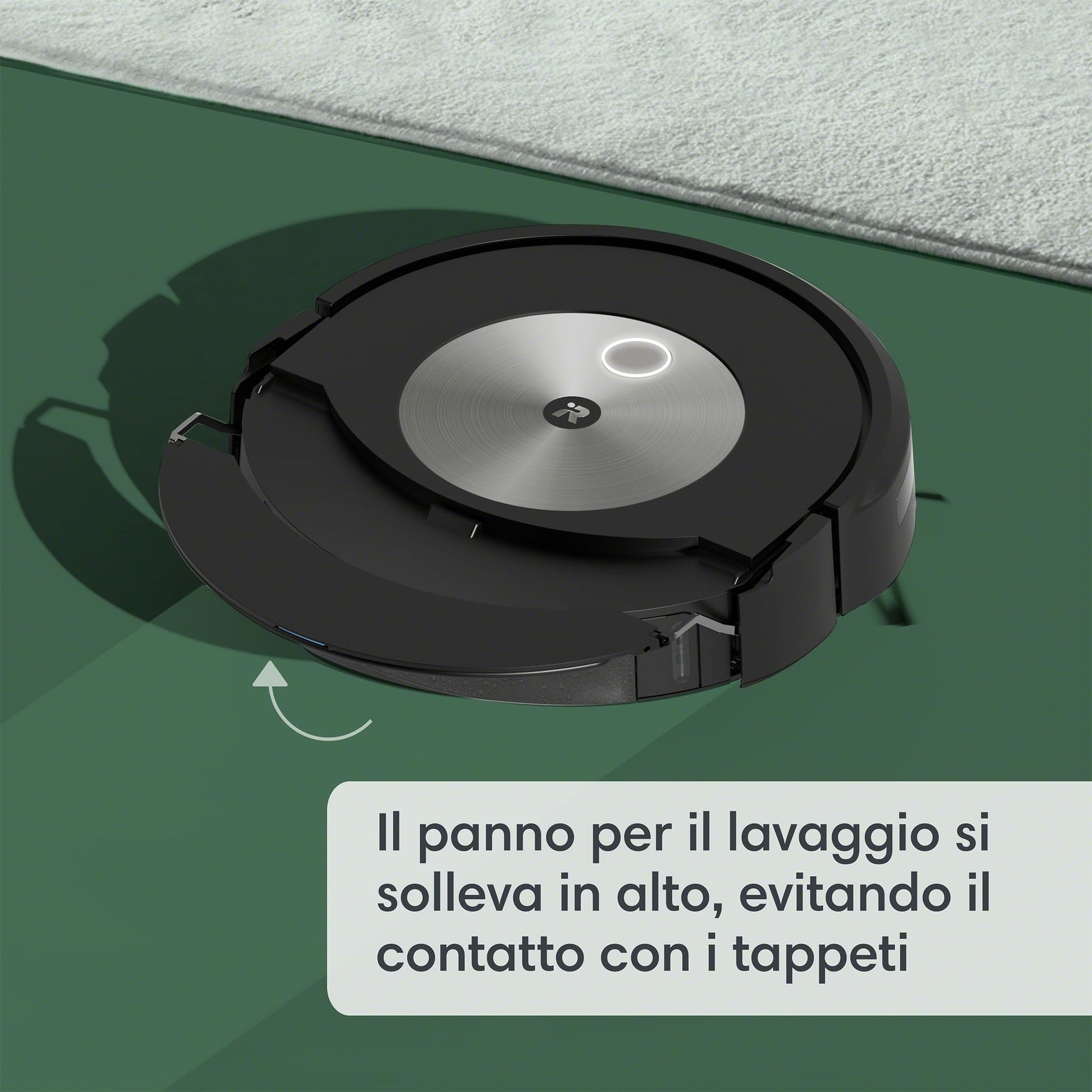 iRobot Roomba Combo j7, Robot Aspirapolvere Lavapavimenti, Mappatura Intelligente, Wi-Fi