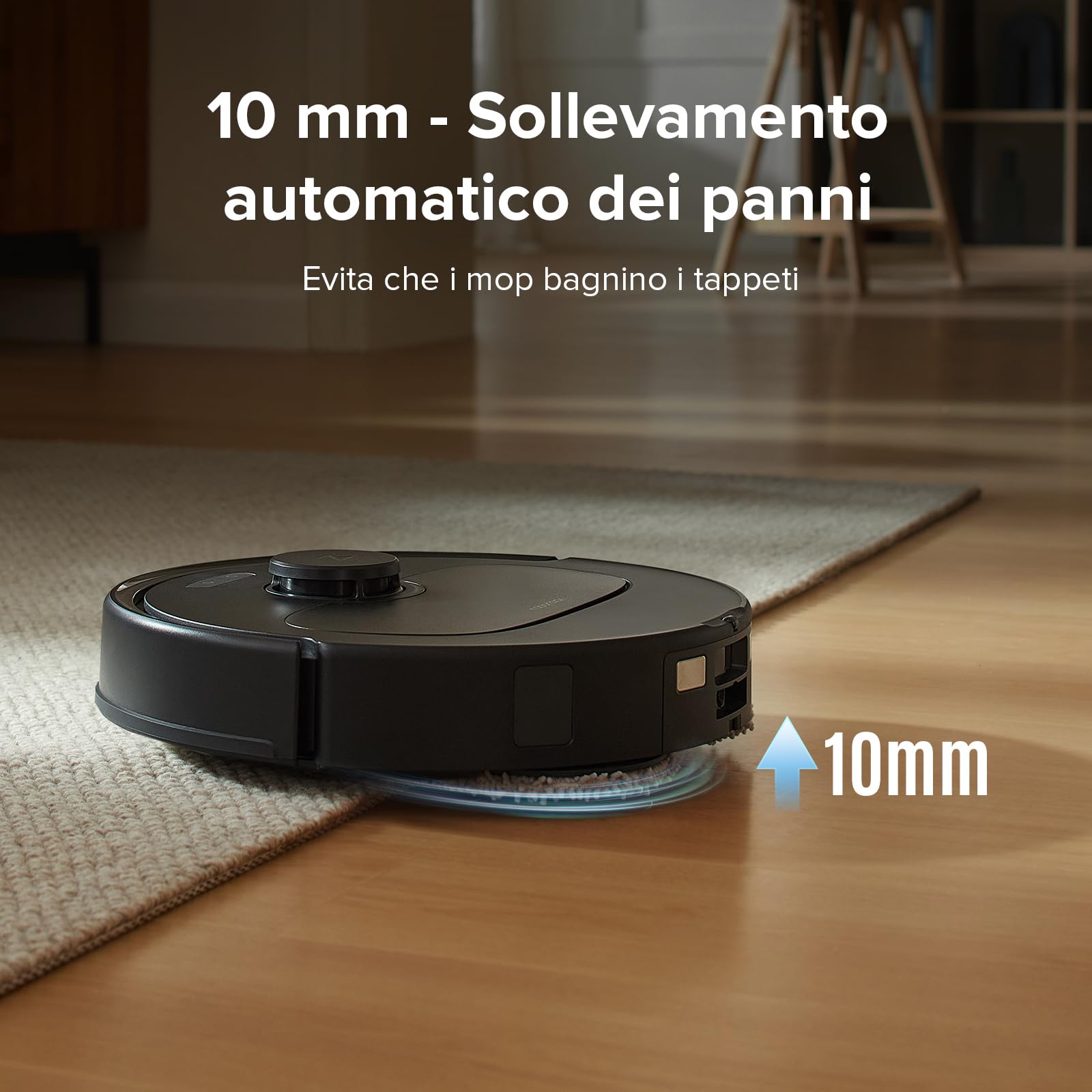 roborock Qrevo S Set Robot Aspirapolvere 7000Pa con Stazione Autopulente nero