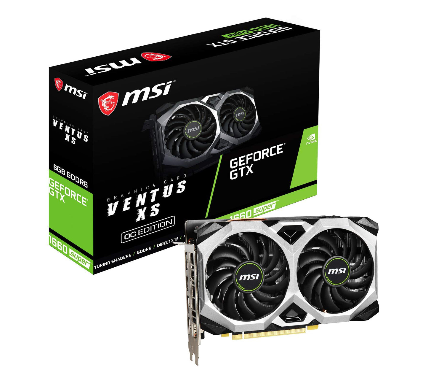 MSI GeForce GTX 1660 SUPER VENTUS XS OC Scheda Video Gaming - 6GB GDDR6, 1815MHz, PCI Express x16