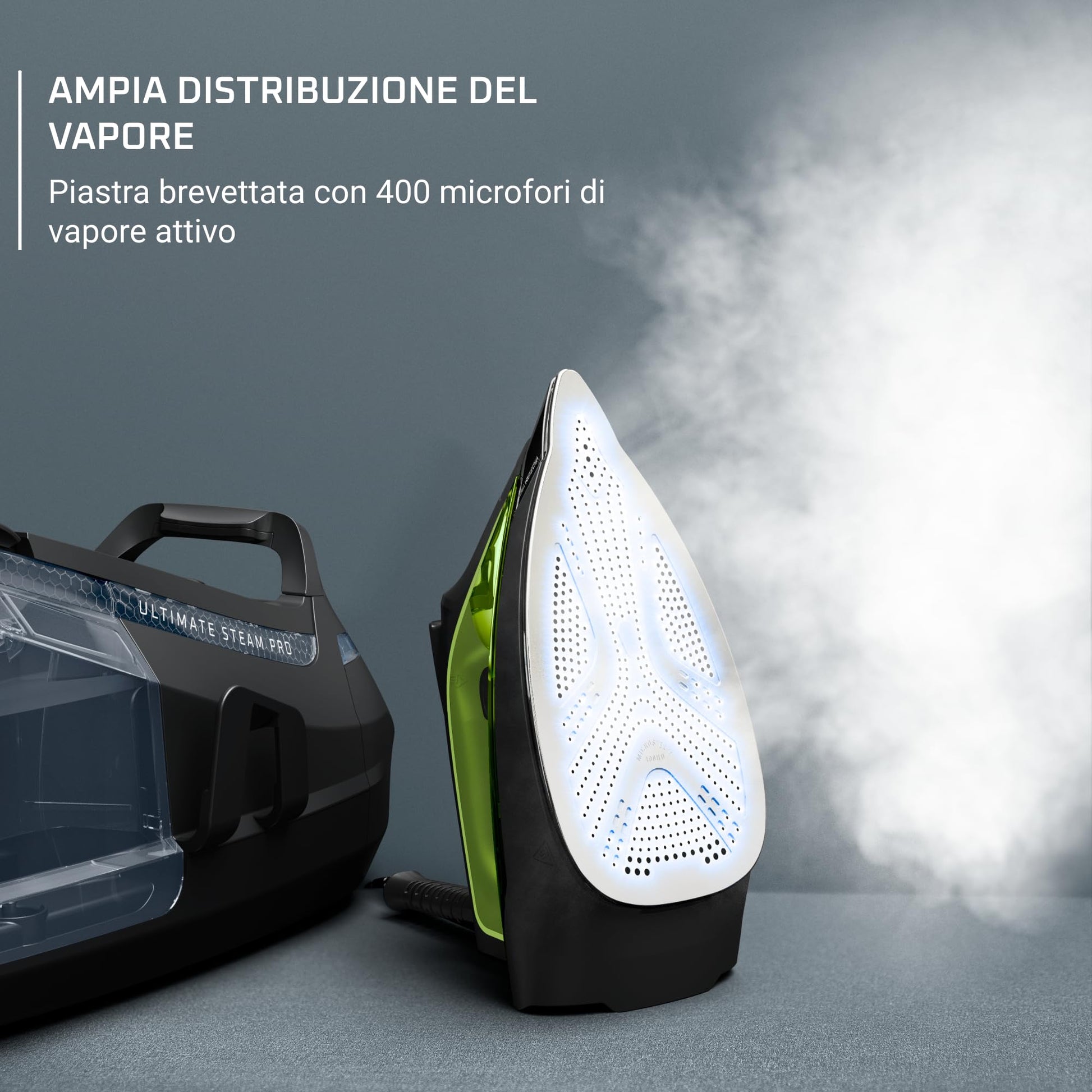 Rowenta DG9248 Silence Steam PRO Ferro da Stiro con Caldaia Silenziosa, Pressione Fino a 8 Bar, 2800 W