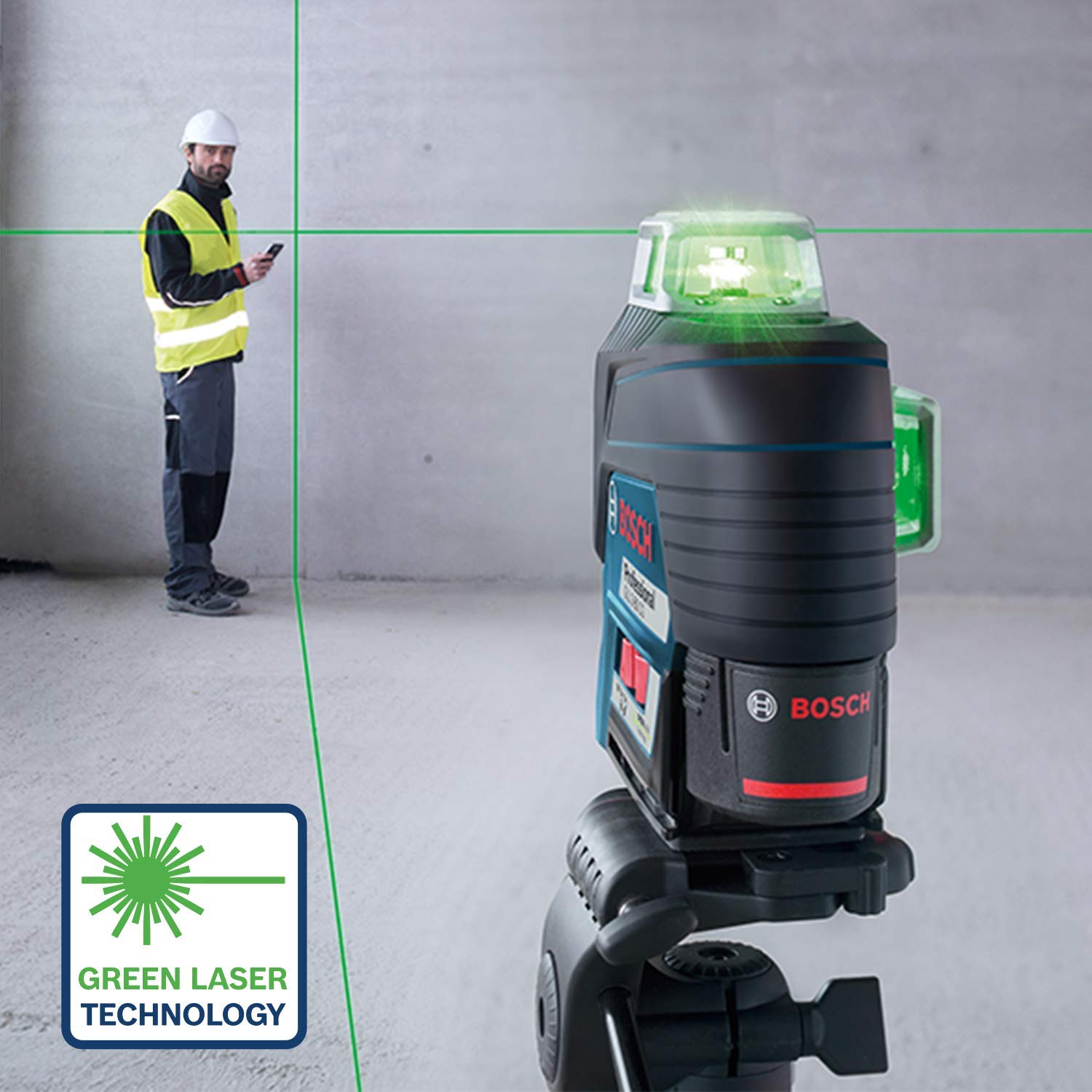 Bosch Professional 12V System Livella Laser GLL 3-80 C,senza batteria e caricabatteria,