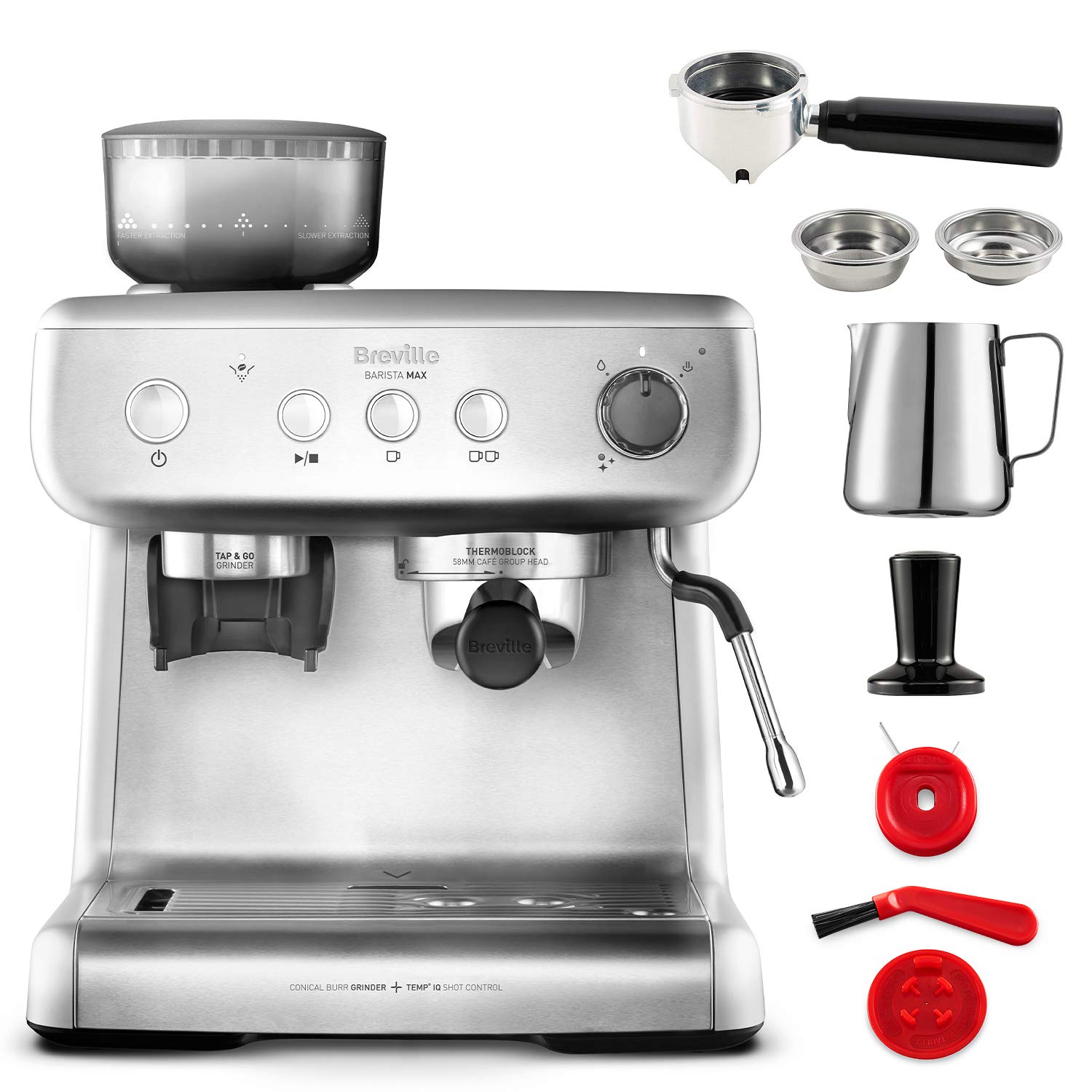 Breville Macchina per caffè espresso Barista Max, sistema Thermoblock con tecnologia PID