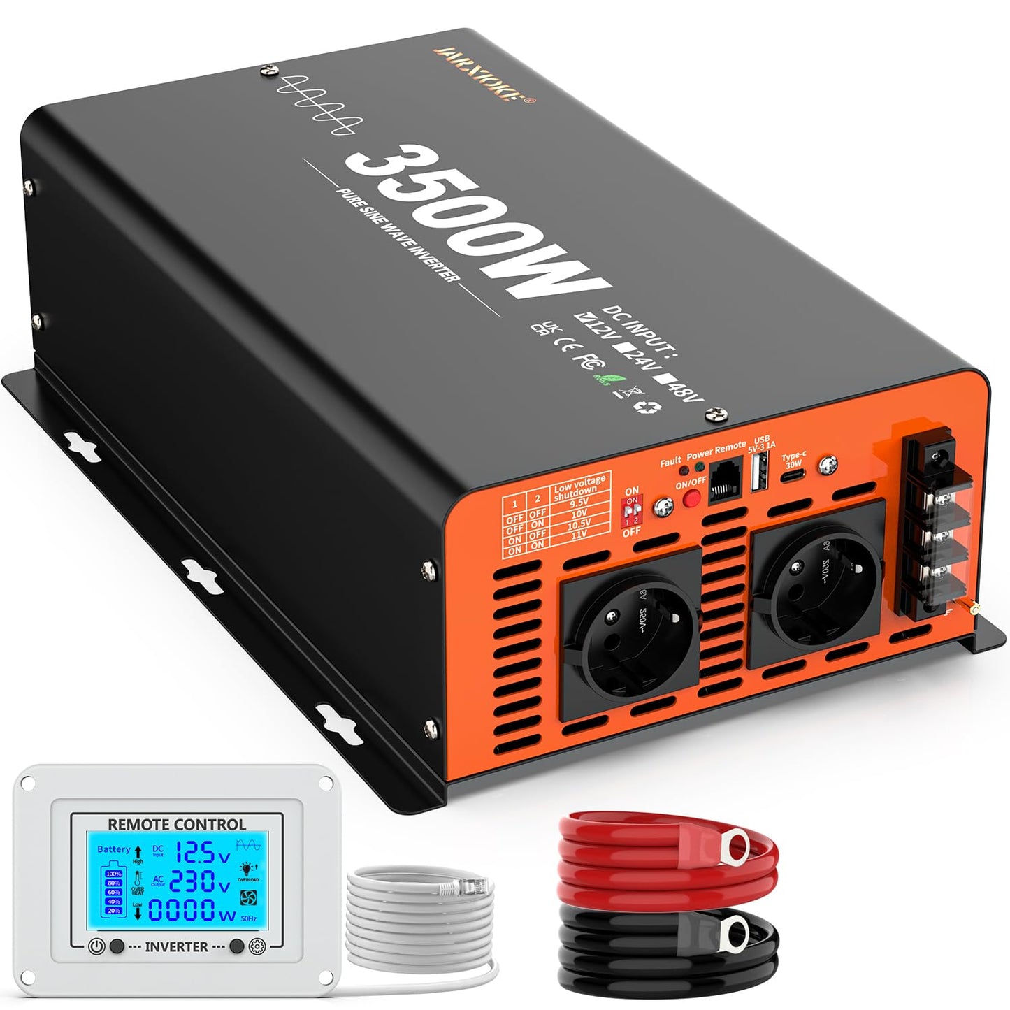 Inverter 12v 220v Onda Pura 3500W Power Inverter Invertitore di Potenza a Onda Sinusoidale