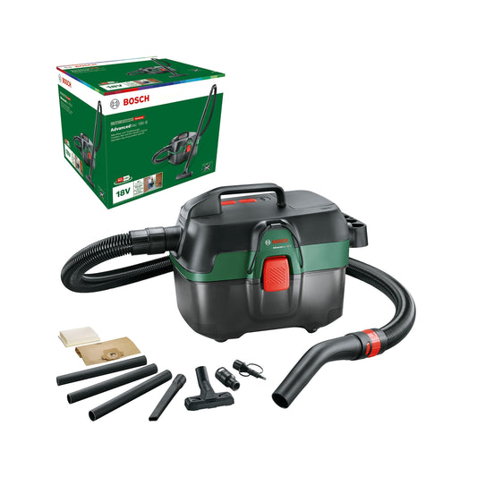 Bosch Home And Garden 06033E1000 Bosch Aspiratore A Umido E A Secco Advancedvac 18 V, Senza Batteria