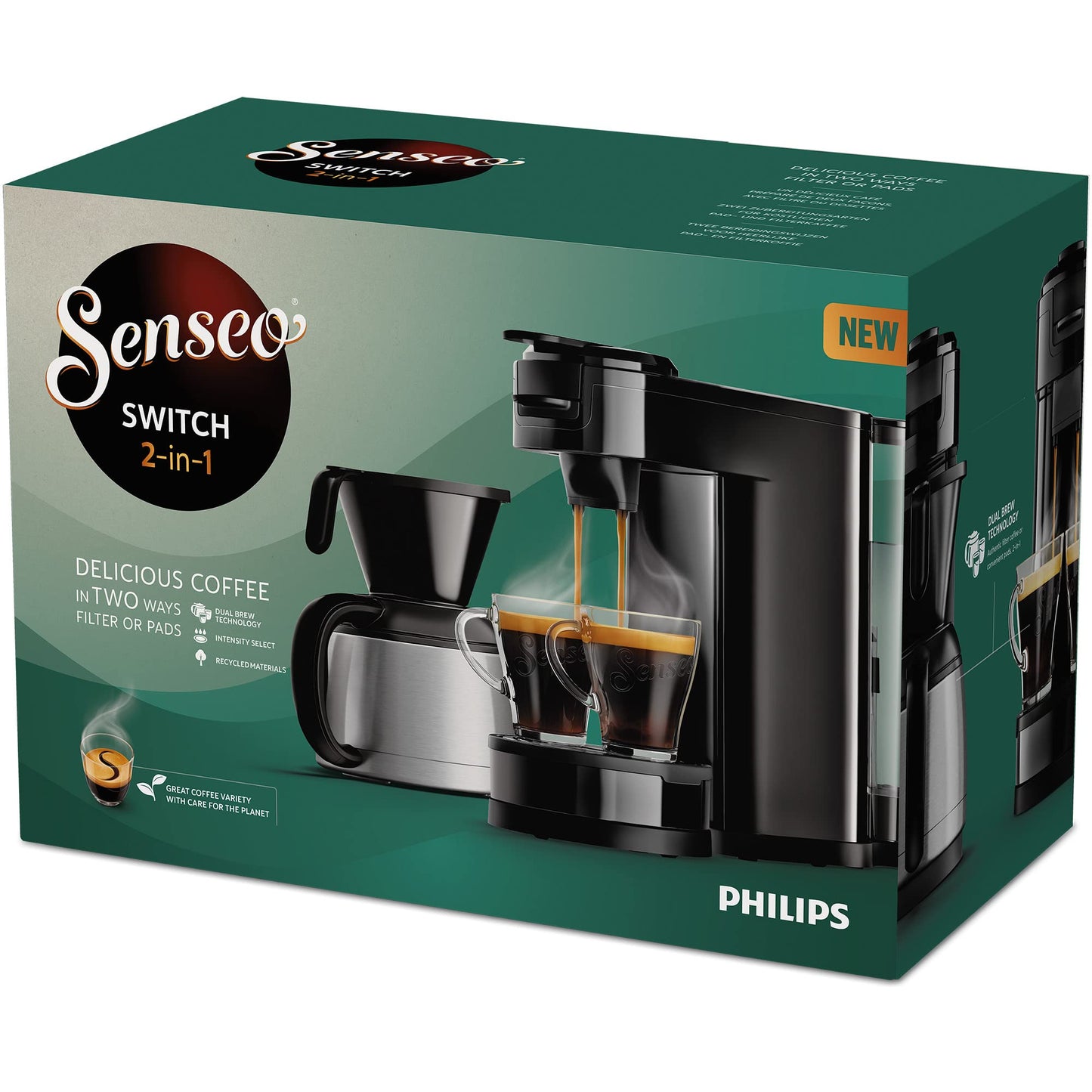 PHILIPS Macchina da caffè HD6592/64, nera, taglia unica