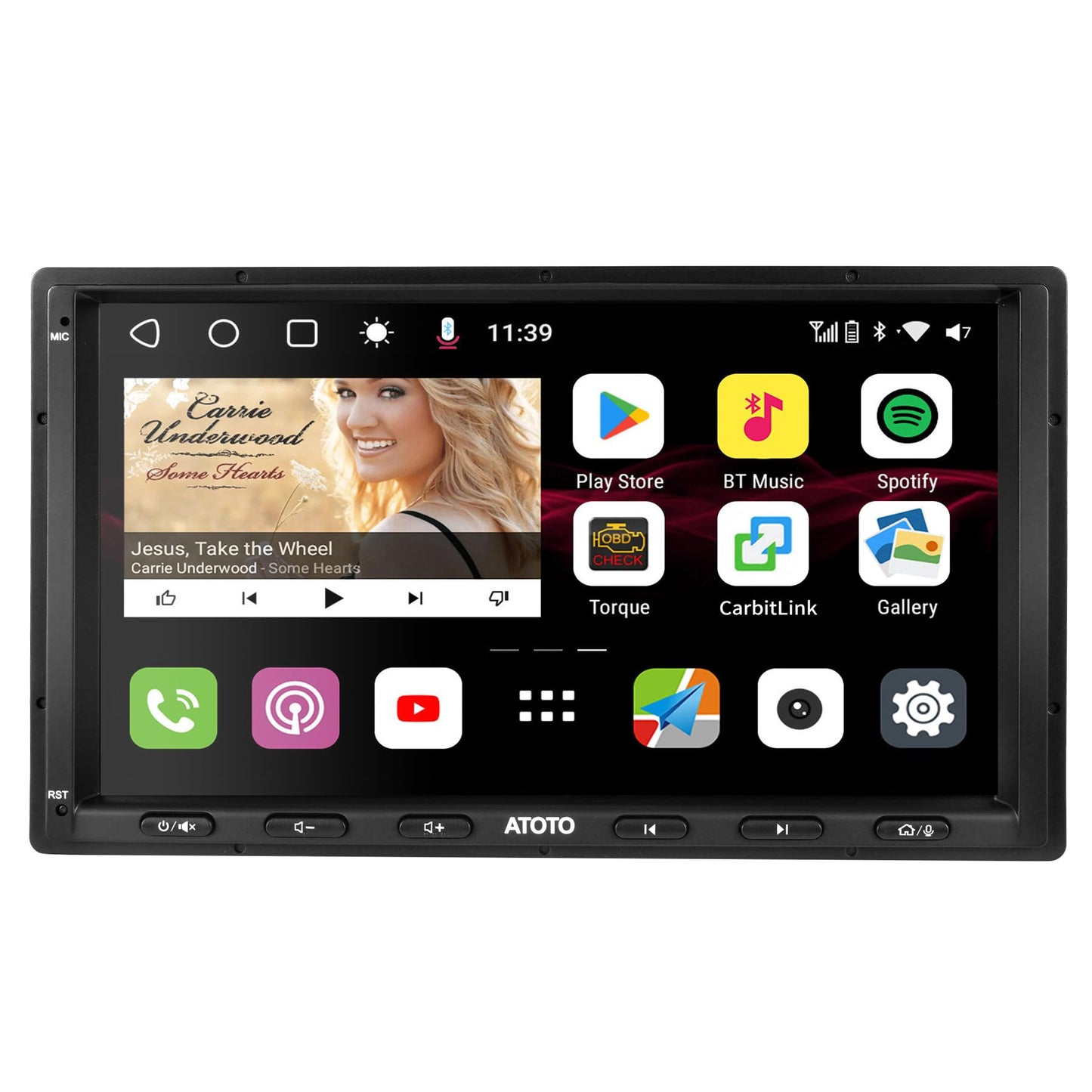 ATOTO S8MS 7 pollici Autoradio 2 Din Android 4G+32G, CarPlay Wireless e Android Auto Senza fili S8G2A74MS