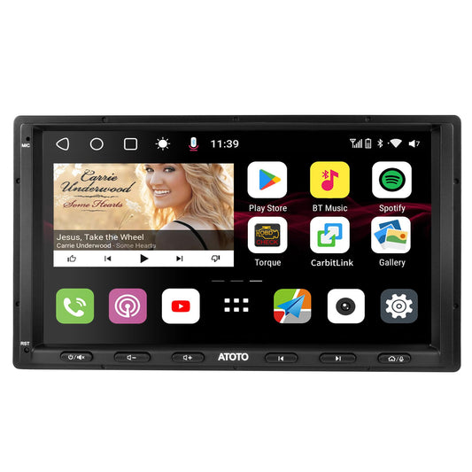 ATOTO S8MS 7 pollici Autoradio 2 Din Android 4G+32G, CarPlay Wireless e Android Auto Senza fili S8G2A74MS