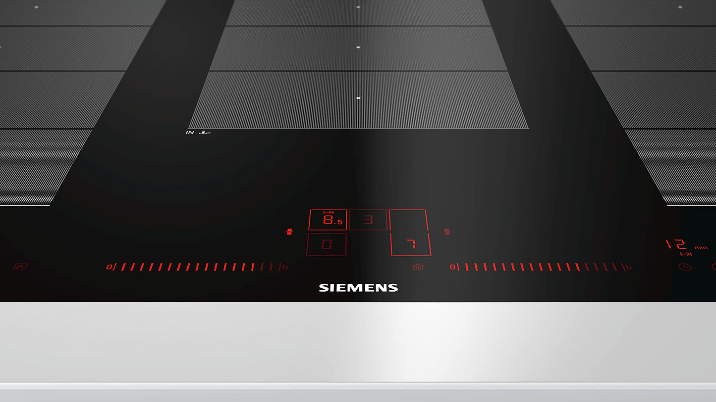 Siemens EX901LXC1E iQ700 - Piano cottura elettrico, in vetroceramica, 89,2 cm, funzione Power Boost