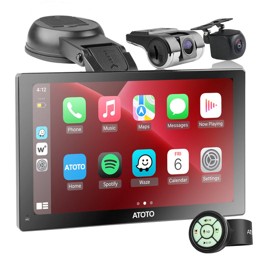 ATOTO P5 7 Pollici Autoradio Portatile, CarPlay Senza Fili, Android Auto Senza Fili, P507SD-S31