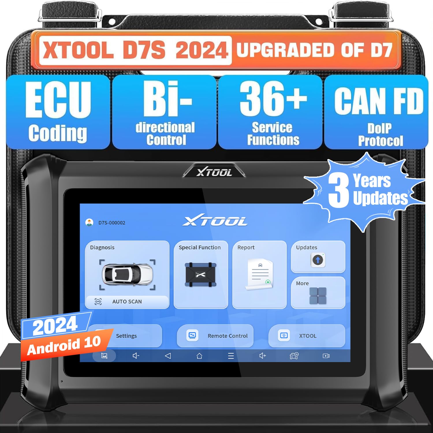 XTOOL D7S OBD2 Auto Diagnostic 2024, strumento di scansione bidirezionale XTOOL D7