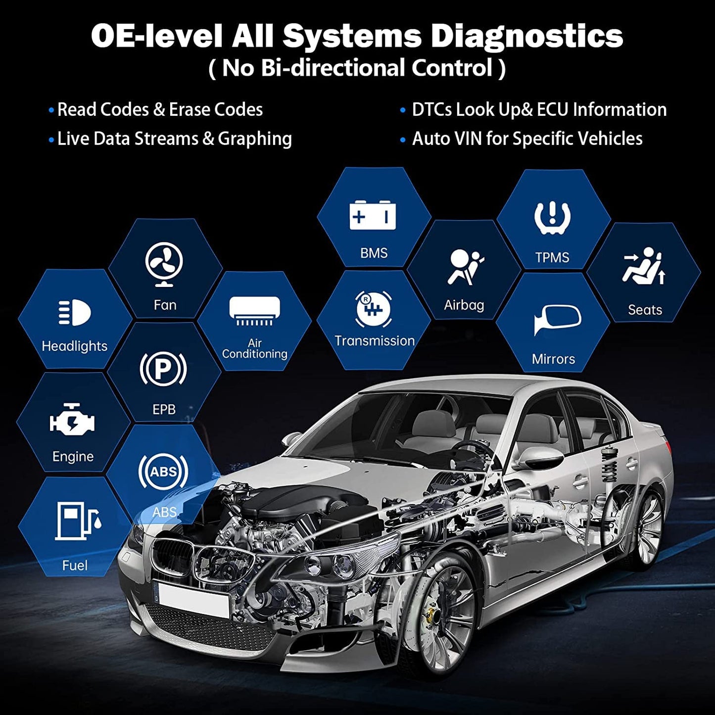 XTOOL IP616 Dispositivo Diagnostico, Tutte le diagnosi di Sistema Scanner OBD2