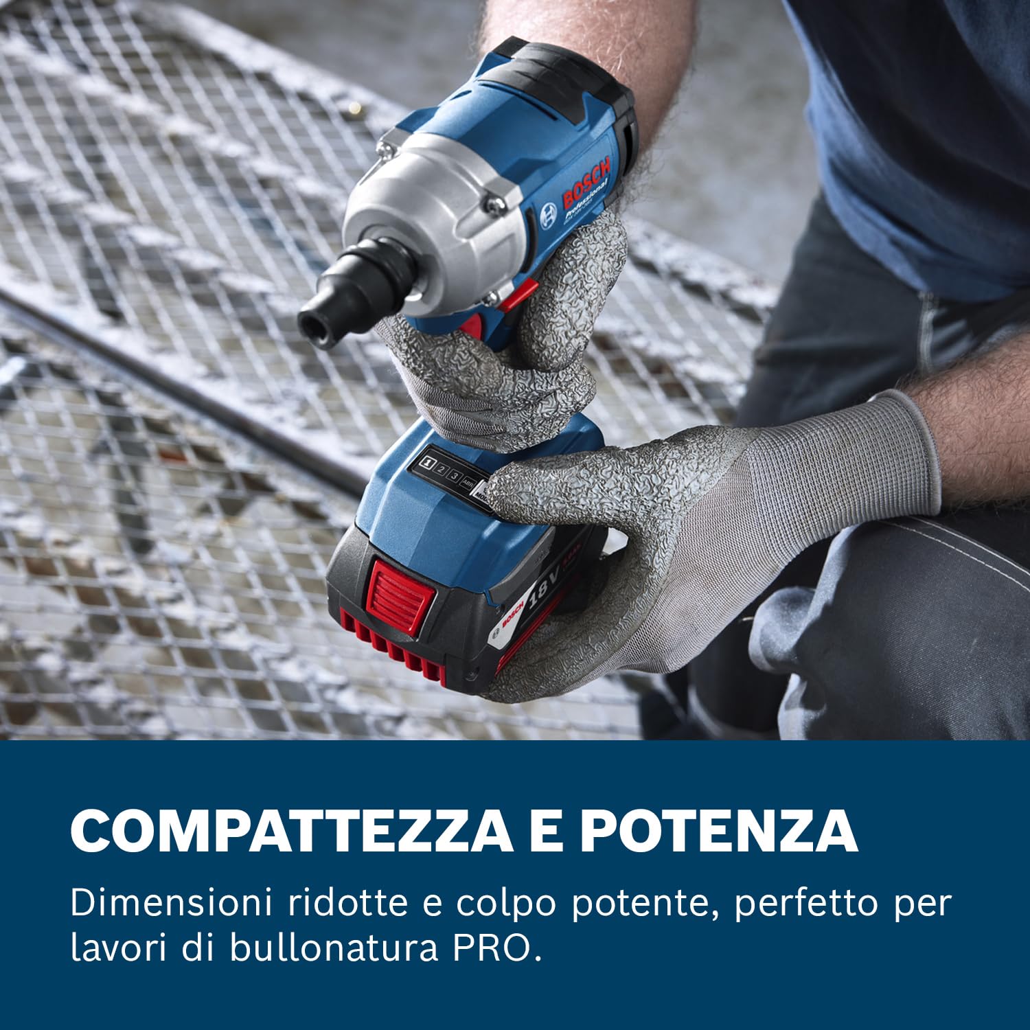 Bosch Professional 18V System Avvitatore a massa battente a batteria GDS 18V-350