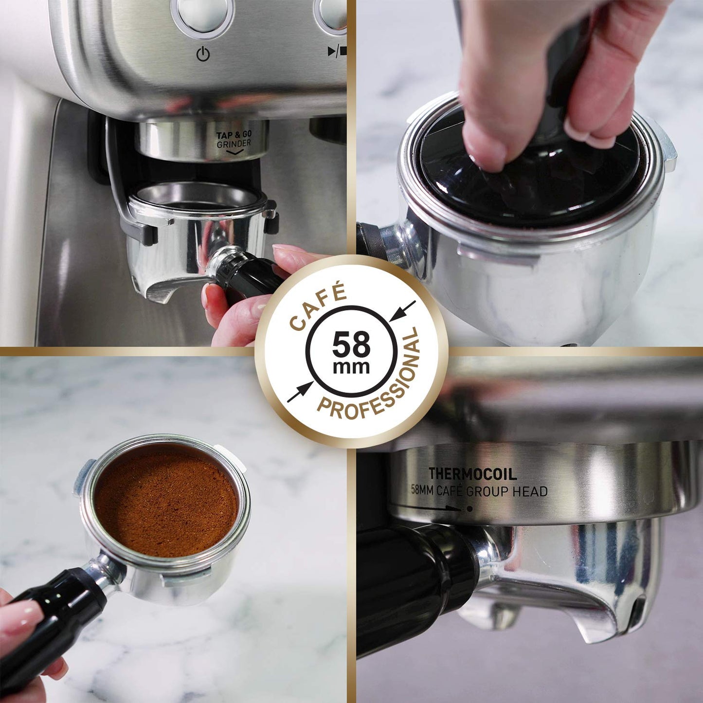 Breville Macchina per caffè espresso Barista Max, sistema Thermoblock con tecnologia PID