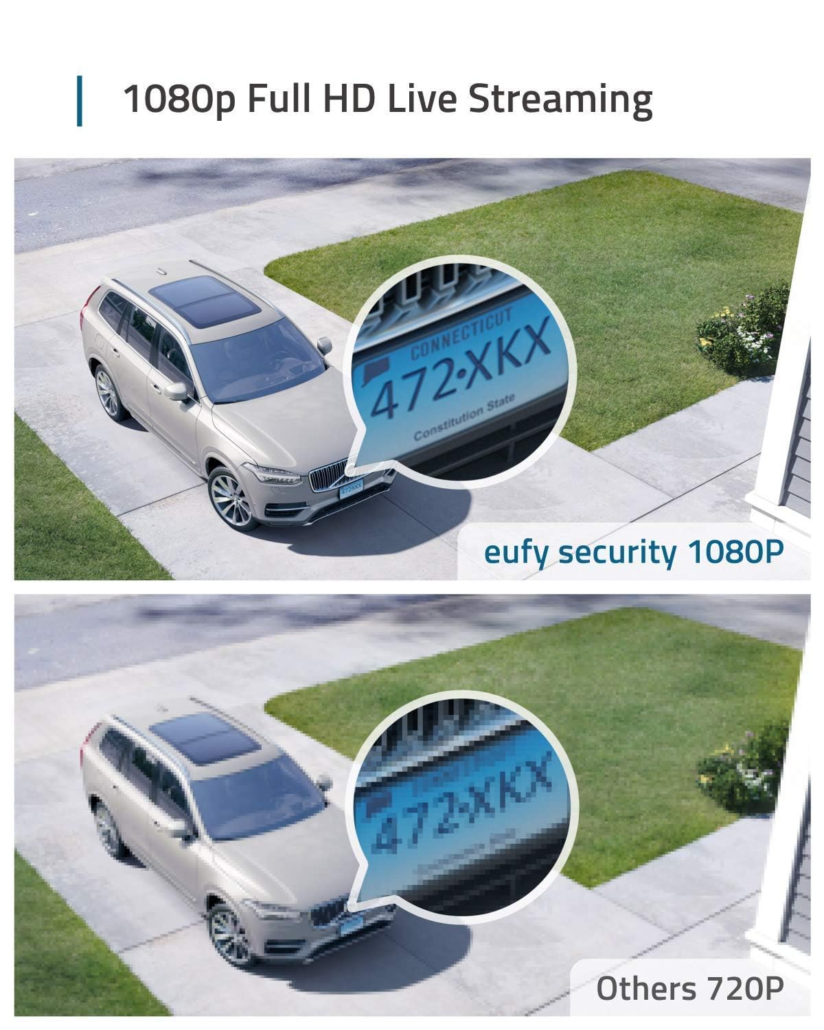 eufy Security eufyCam 2C Kit 3 telecamera wifi esterno senza fili, 180 giorni di durata della batteria