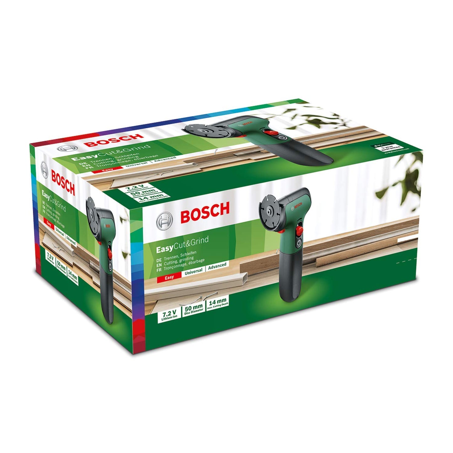 Bosch Utensile a batteria EasyCut&Grind (batteria 2.0 Ah, 7.2 Volt, in confezione di cartone)