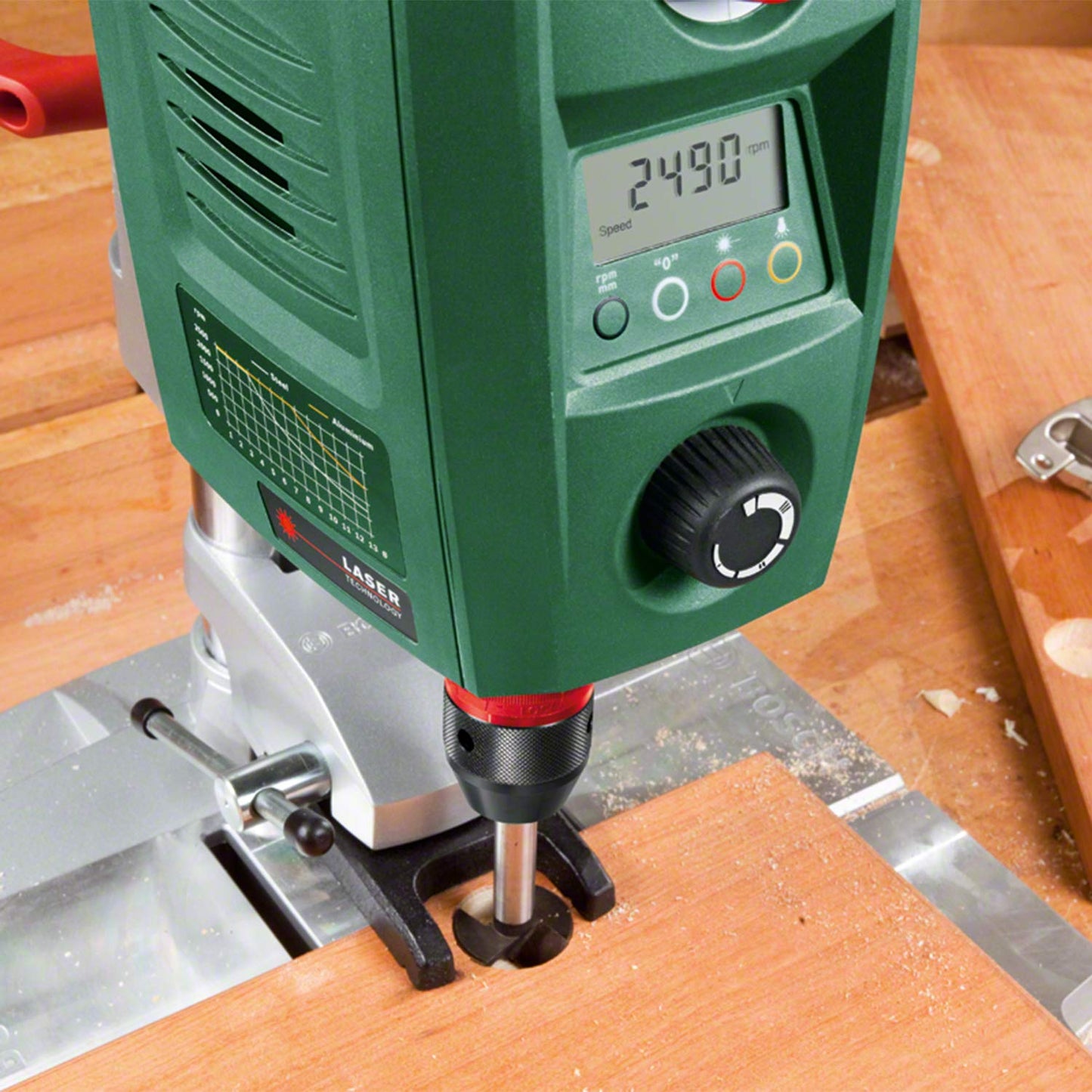 Bosch Trapano a Colonna per Acciaio e Legno, Verde, 13 mm e 40 mm