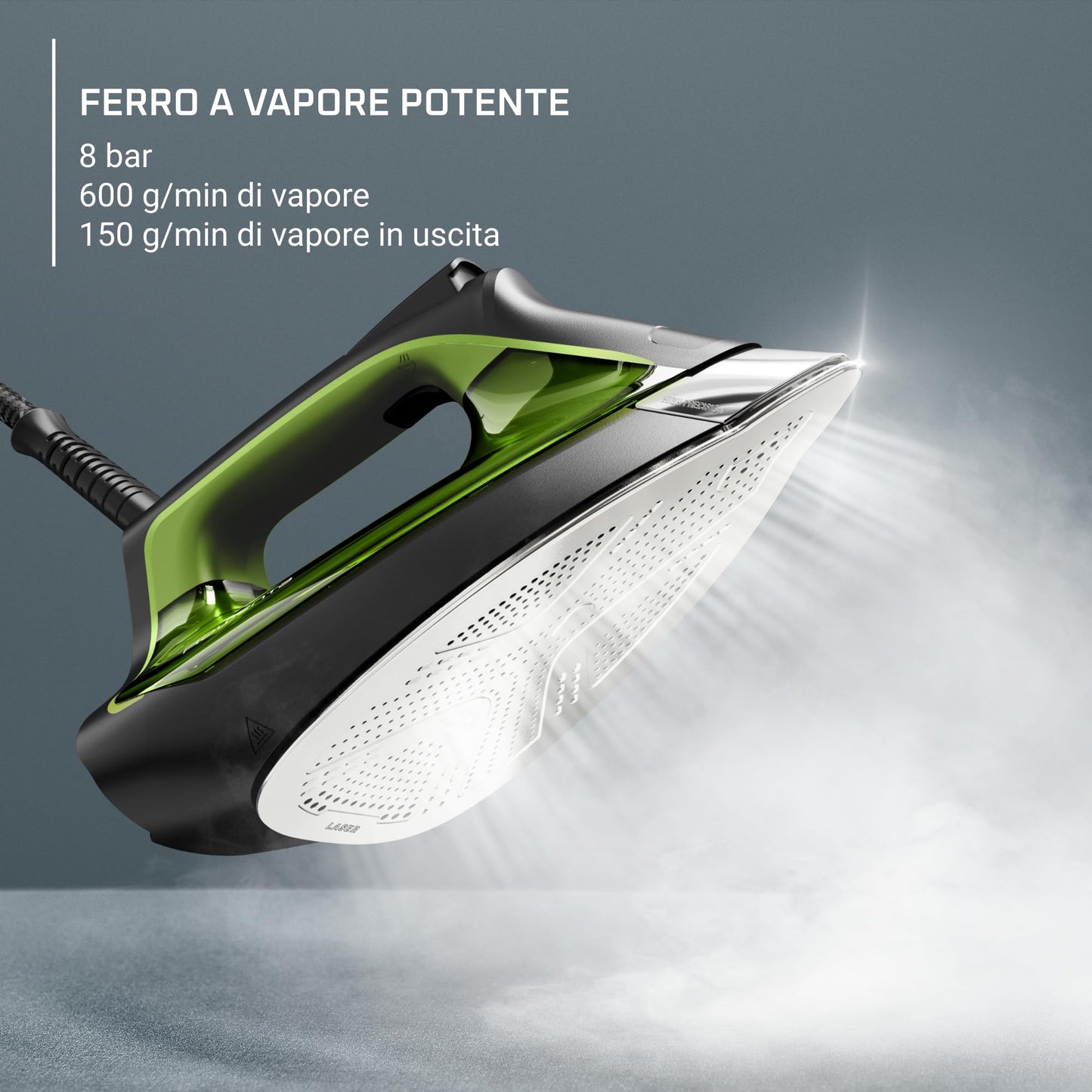 Rowenta DG9248 Silence Steam PRO Ferro da Stiro con Caldaia Silenziosa, Pressione Fino a 8 Bar, 2800 W