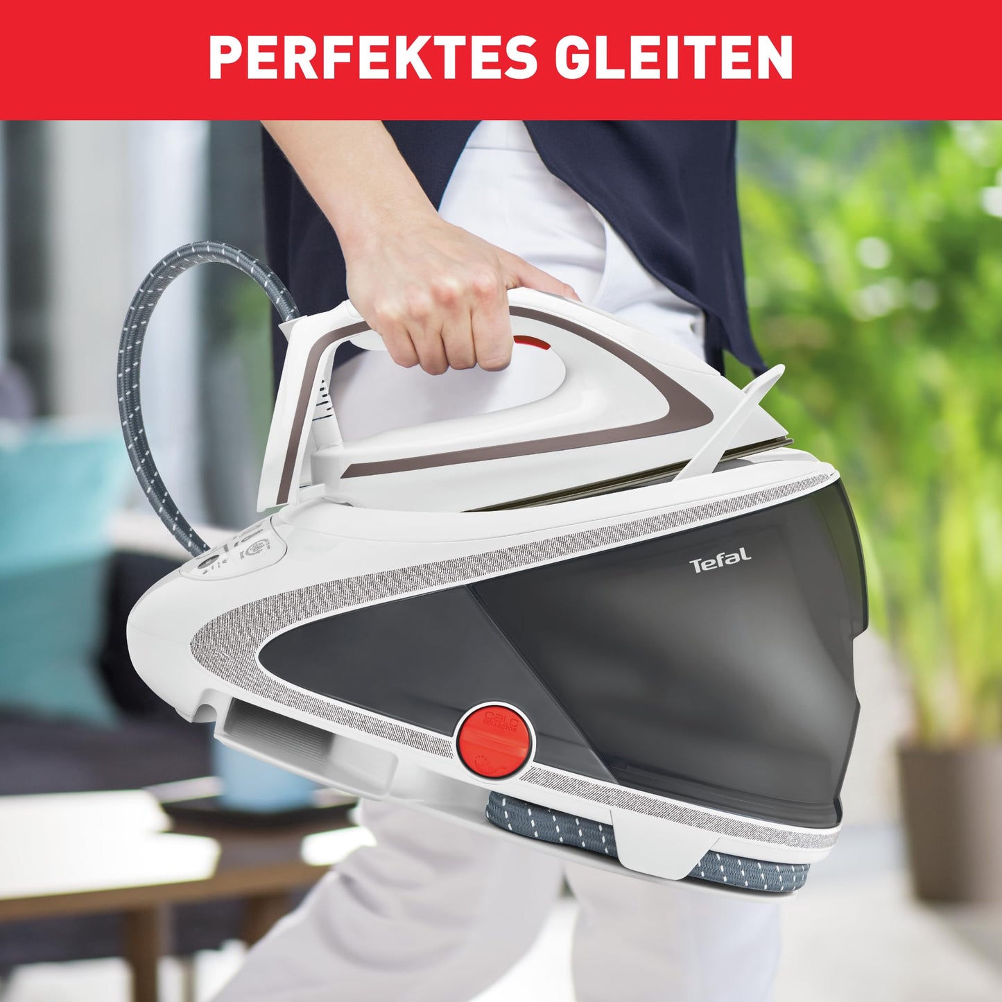 Tefal PRO Express Ultimate GV9567 Ferro da Stiro a Vapore, Bianco