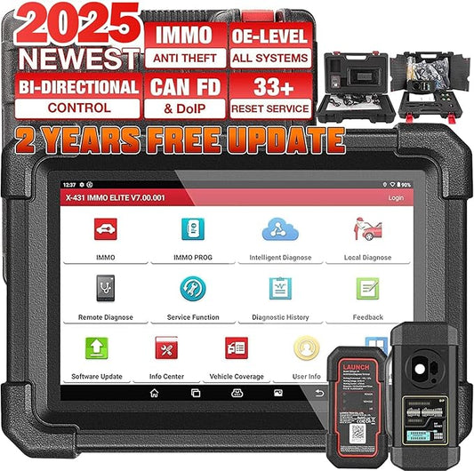 LAUNCH X431 IMMO Elite OBD2 Diagnosi Auto Multimarca & Programmazione Chiave Auto, Diagnostica Completa
