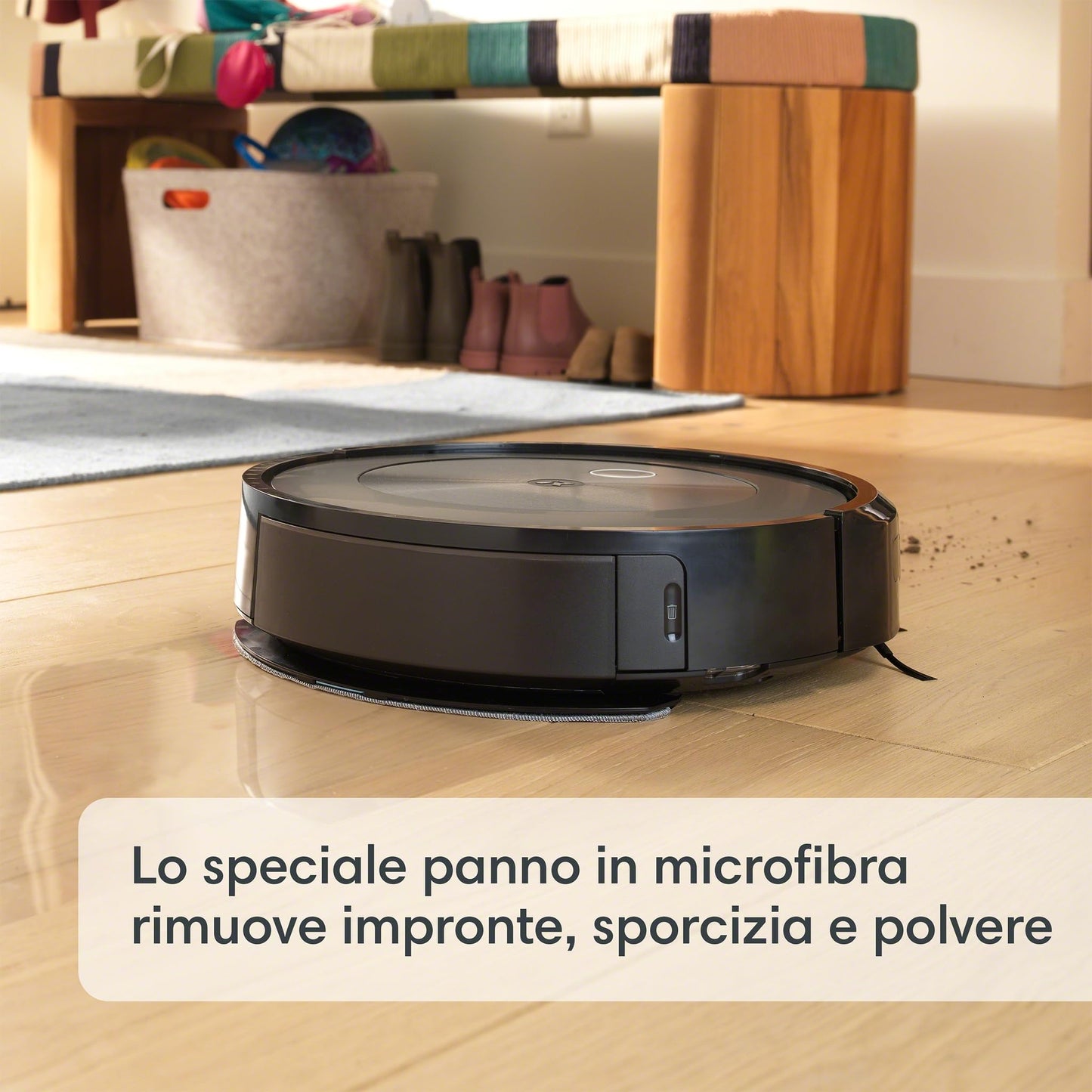 iRobot Roomba Combo j5+, Robot Aspirapolvere Lavapavimenti, Base Autosvuotante