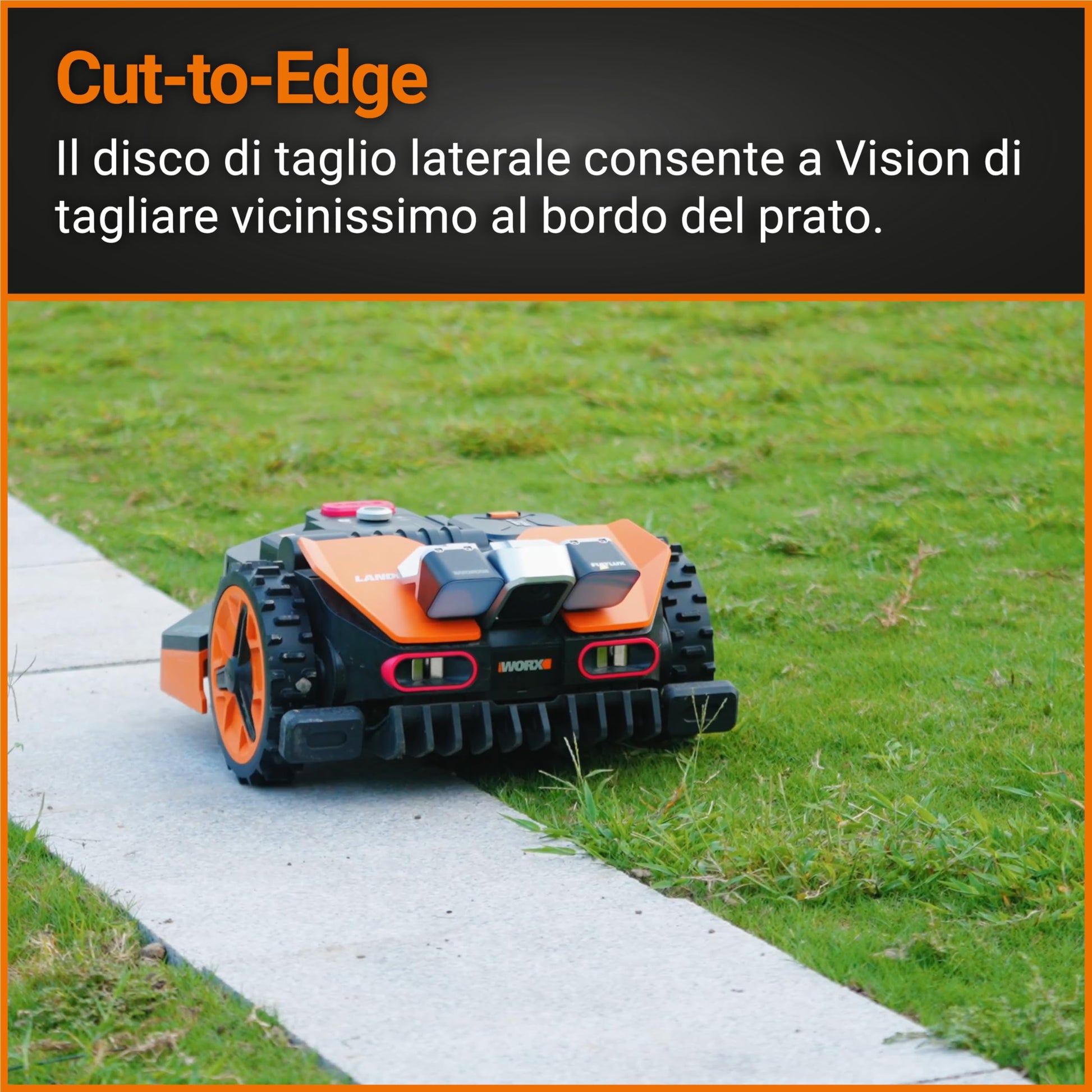 WORX Vision WR208E.1 Robot Tagliaerba a batteria 20V Area di Taglio 800mq