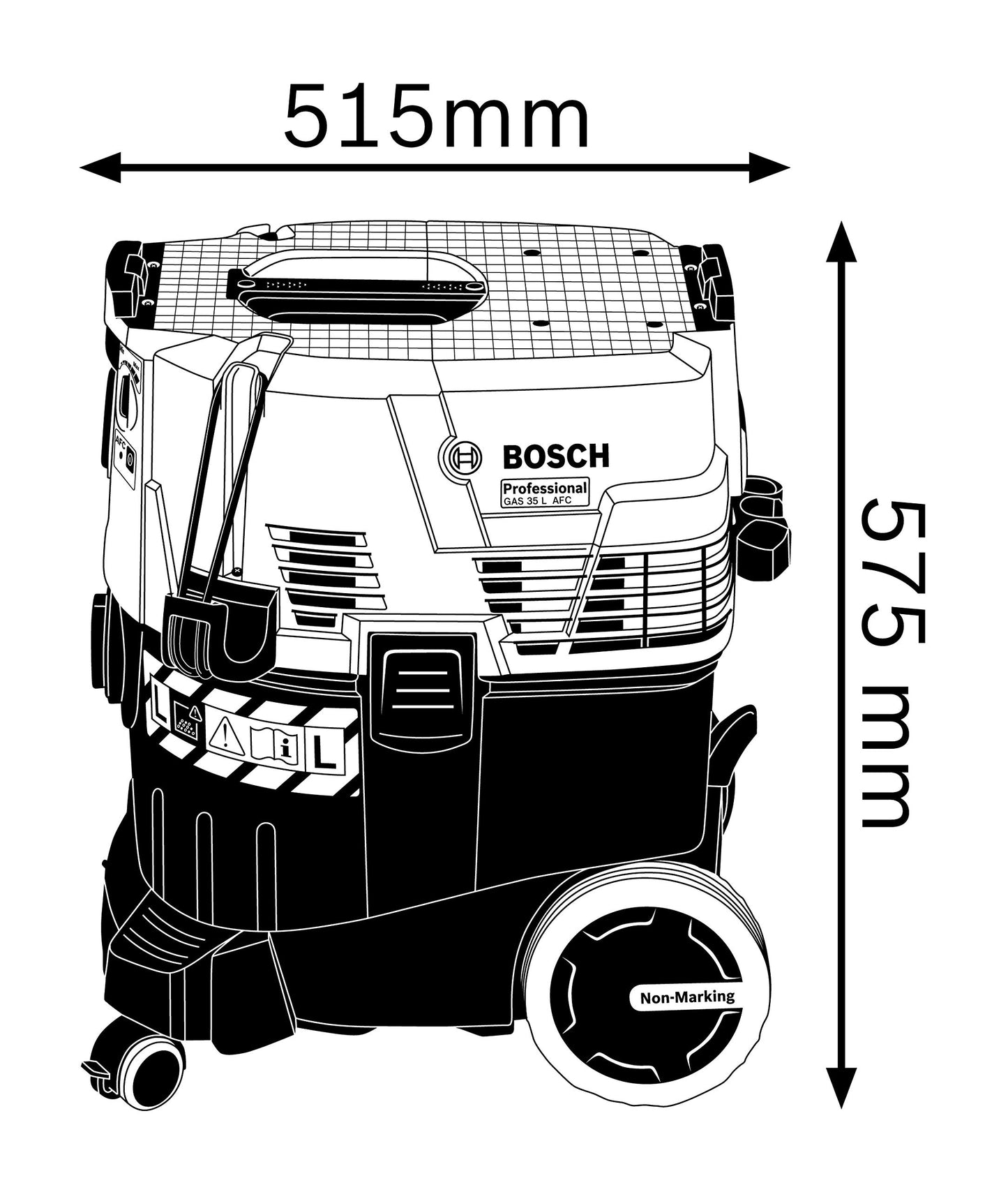 Bosch Professional Asp. a umido/a secco GAS 35 L AFC+