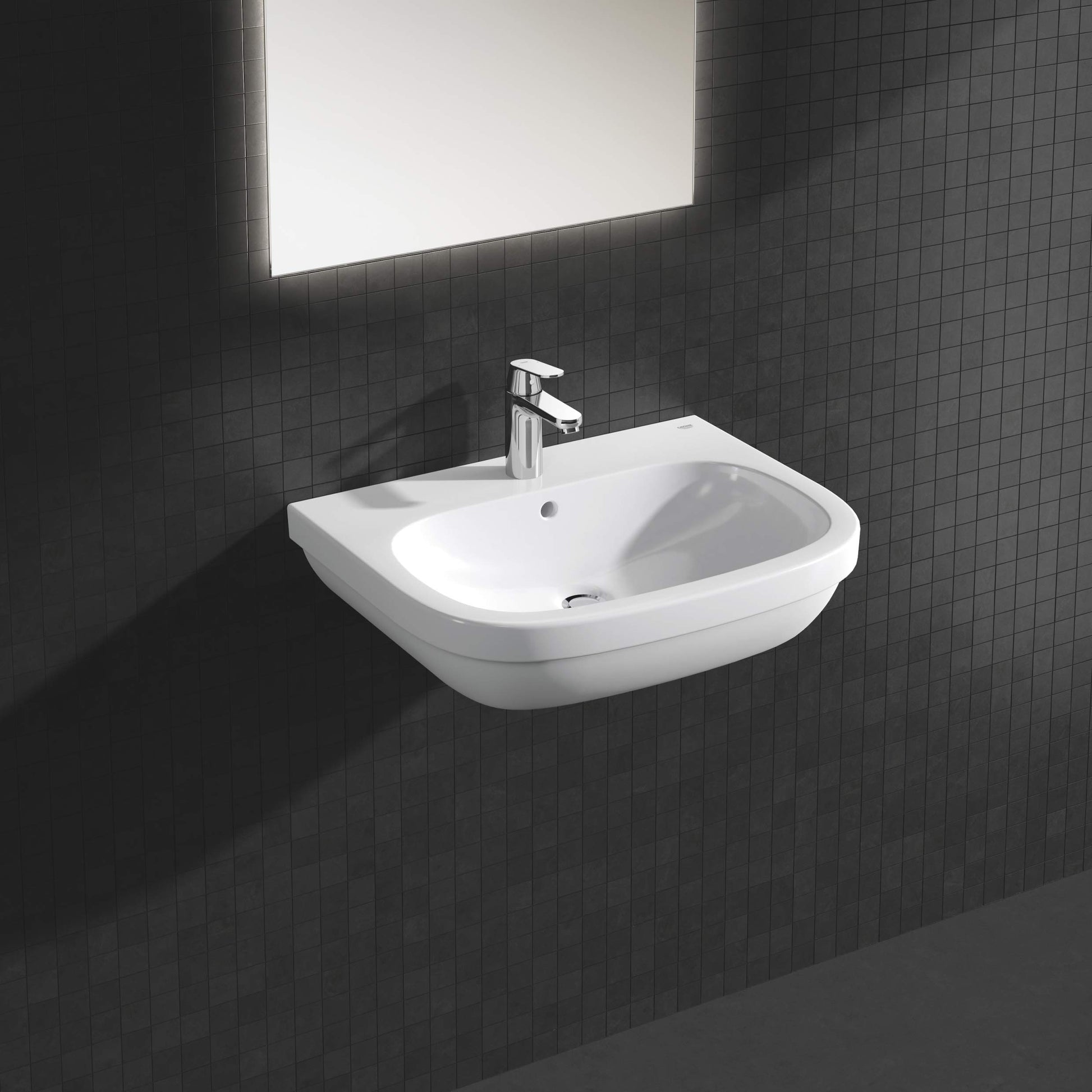 GROHE Miscelatore Monocomando per Lavabo Eurosmart con Astina a Saltarello, Cromo, M 23325000