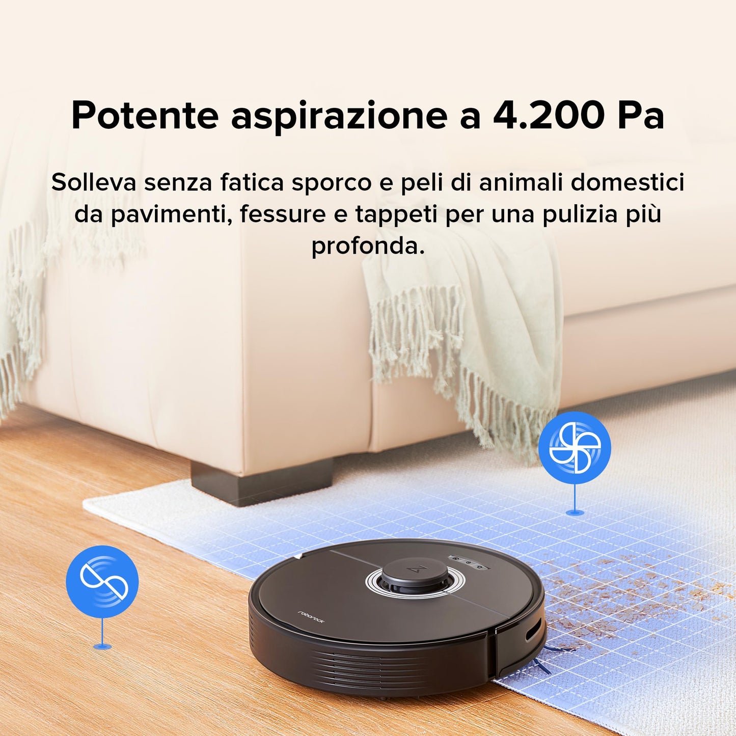 roborock Q7 Max+ Robot Aspirapolvere con Stazione