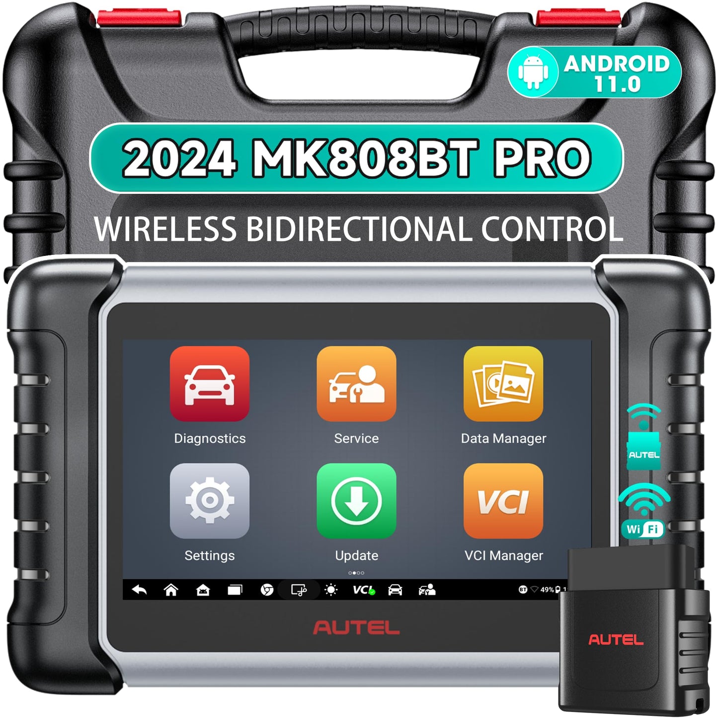 Autel MaxiCOM MK808BT PRO: 2024 Controllo Bidirezionale, Aggiornato di MK808 MK808BT MK808S MX808