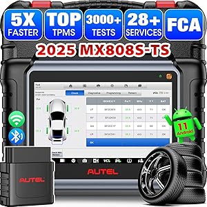 Autel MaxiCheck MX808S-TS: 2025 OBD2 TPMS Auto Diagnostica Strumento, Bidirezionale