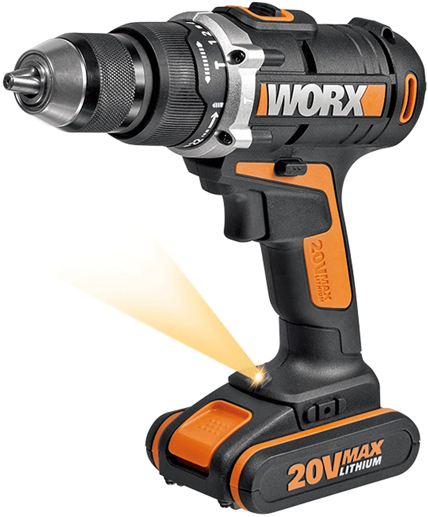 Worx WX372.1 Hammer Drill 1 batteria agli ioni di litio 20V-2,0Ah