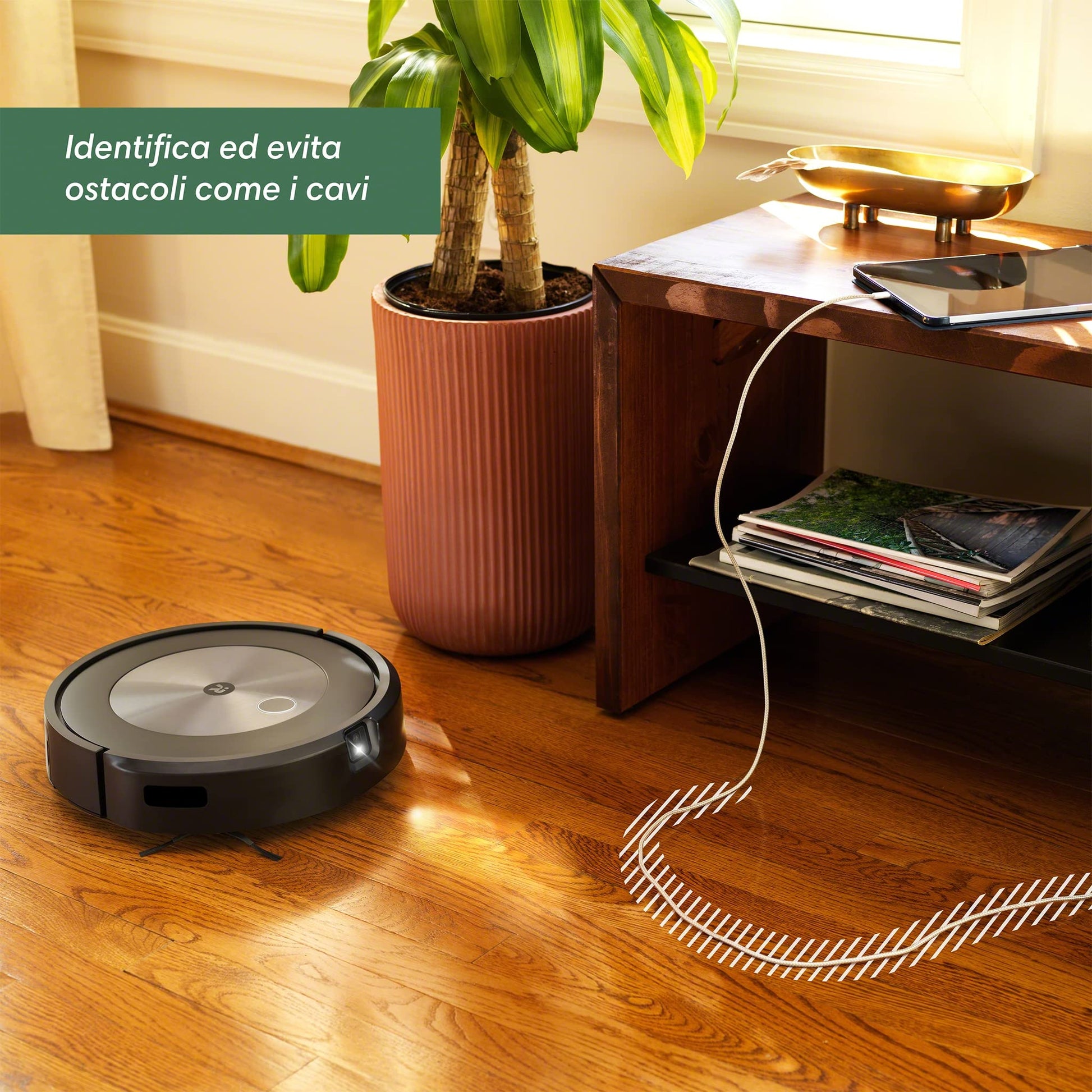 iRobot Roomba J7, Robot Aspirapolvere, Mappatura Intelligente, Rilevamento Ostacoli, Wi-Fi