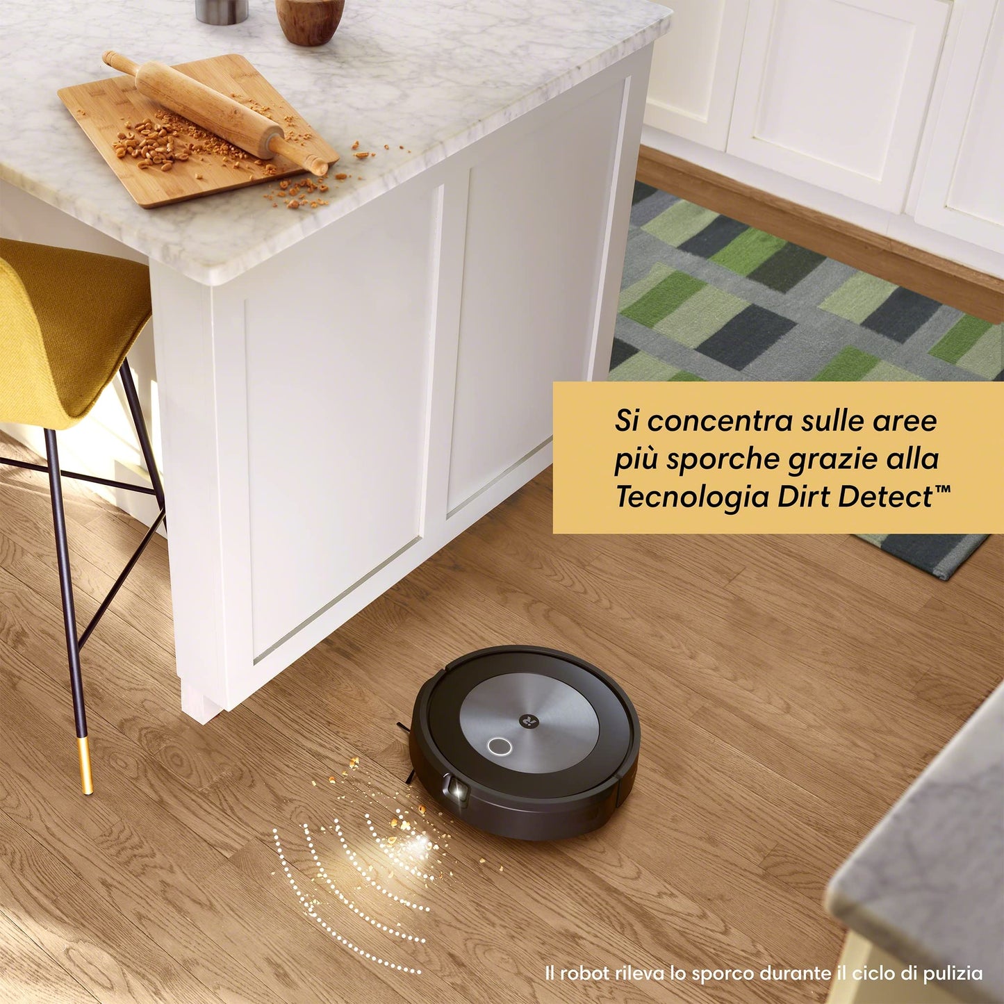 iRobot Roomba J7, Robot Aspirapolvere, Mappatura Intelligente, Rilevamento Ostacoli, Wi-Fi