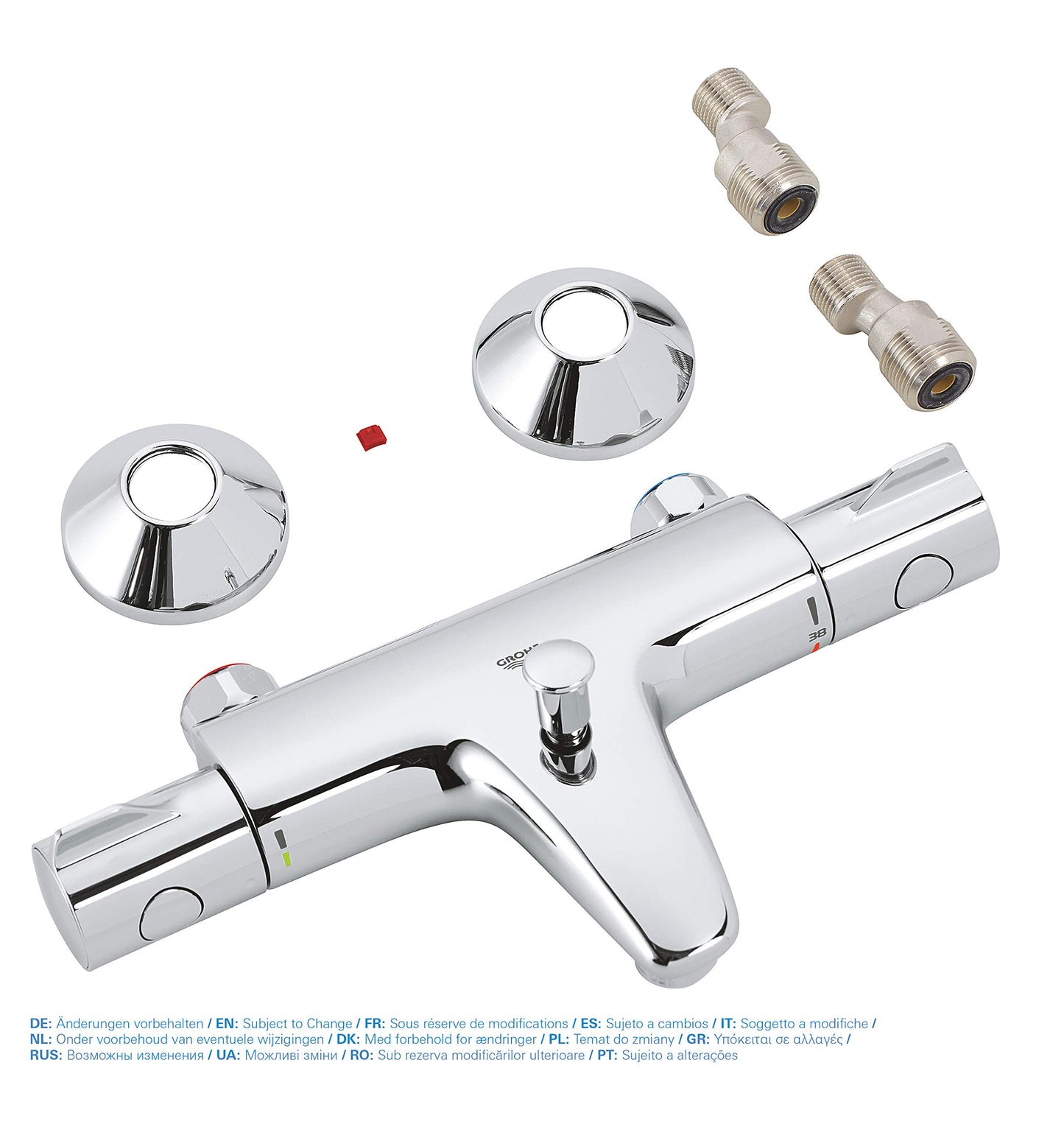 GROHE Miscelatore Termostatico per Vasca-Doccia Grohtherm 800, Cromo, 34567000