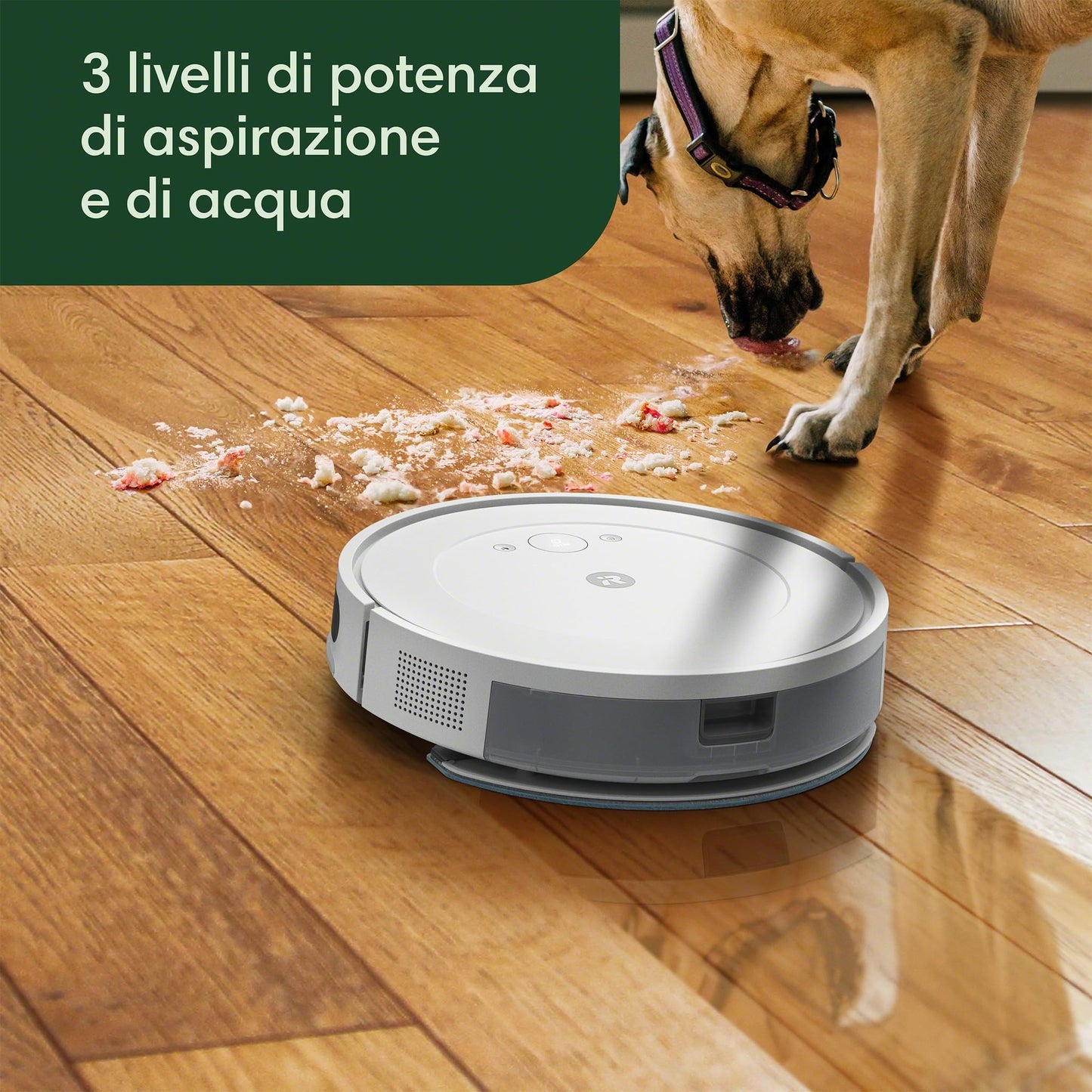 iRobot Roomba Combo Essential, Robot Aspirapolvere Lavapavimenti, Potente Aspirazione e Pulizia