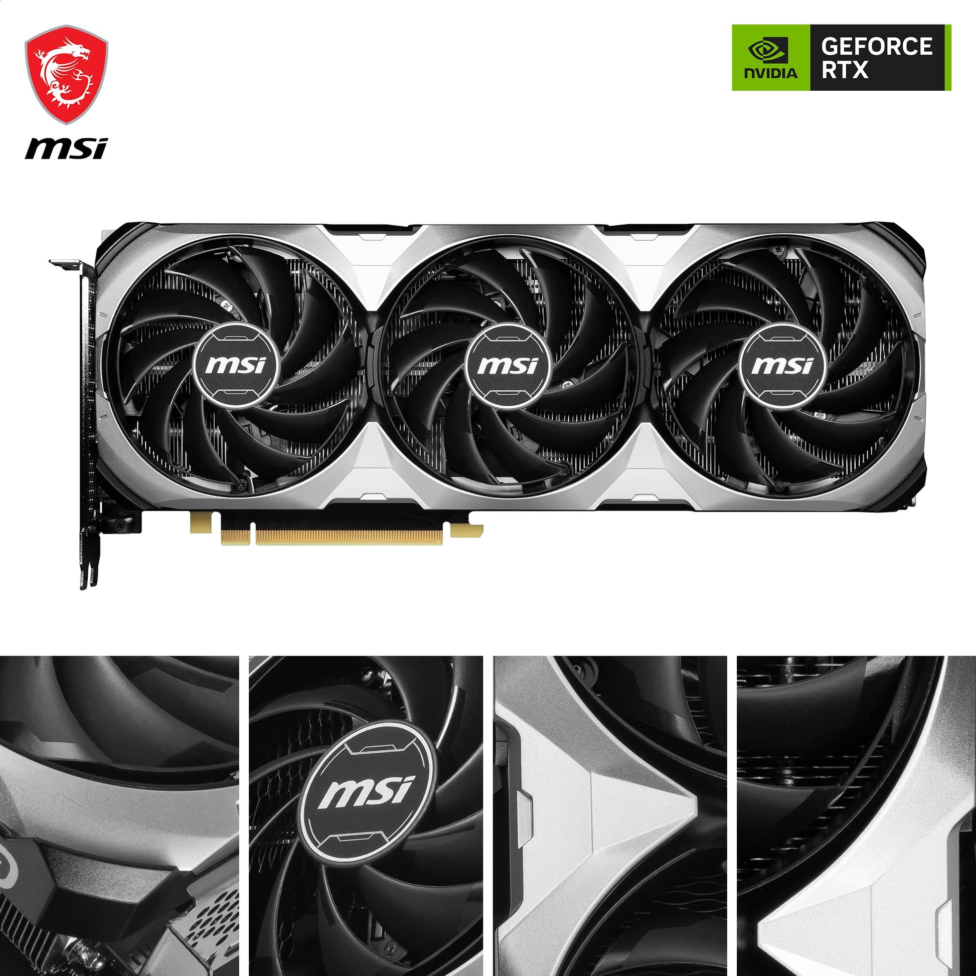 MSI GeForce RTX 4070 SUPER 12G VENTUS 3X OC Scheda Video Gaming - 12GB GDDR6X, PCI Express Gen 4