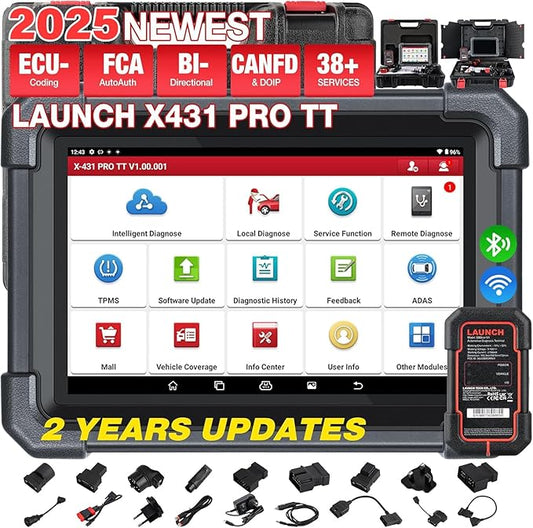 LAUNCH X431 Pro TT OBD2 Scanner Diagnosi Auto per Sistema Completo con Bidirezionale