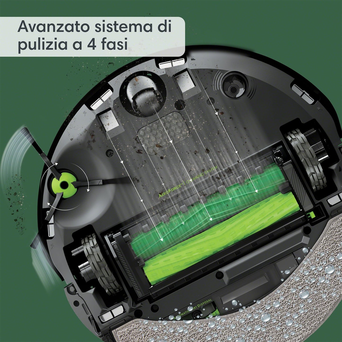 iRobot Roomba Combo j7+, Robot Aspirapolvere Lavapavimenti, Base Autosvuotante, Mappatura Intelligente