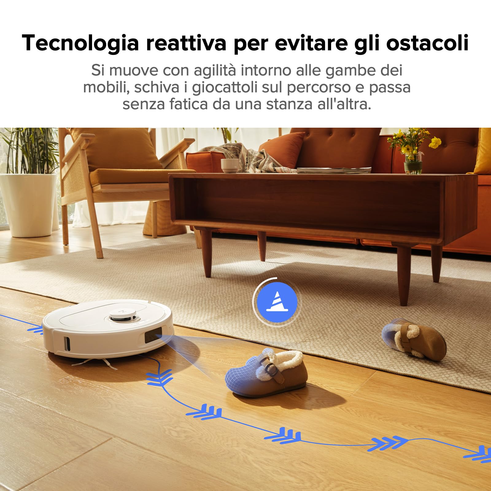 roborock Qrevo Pro Set Robot Aspirapolvere e Lavapavimenti, Mop Autopulente Bianco