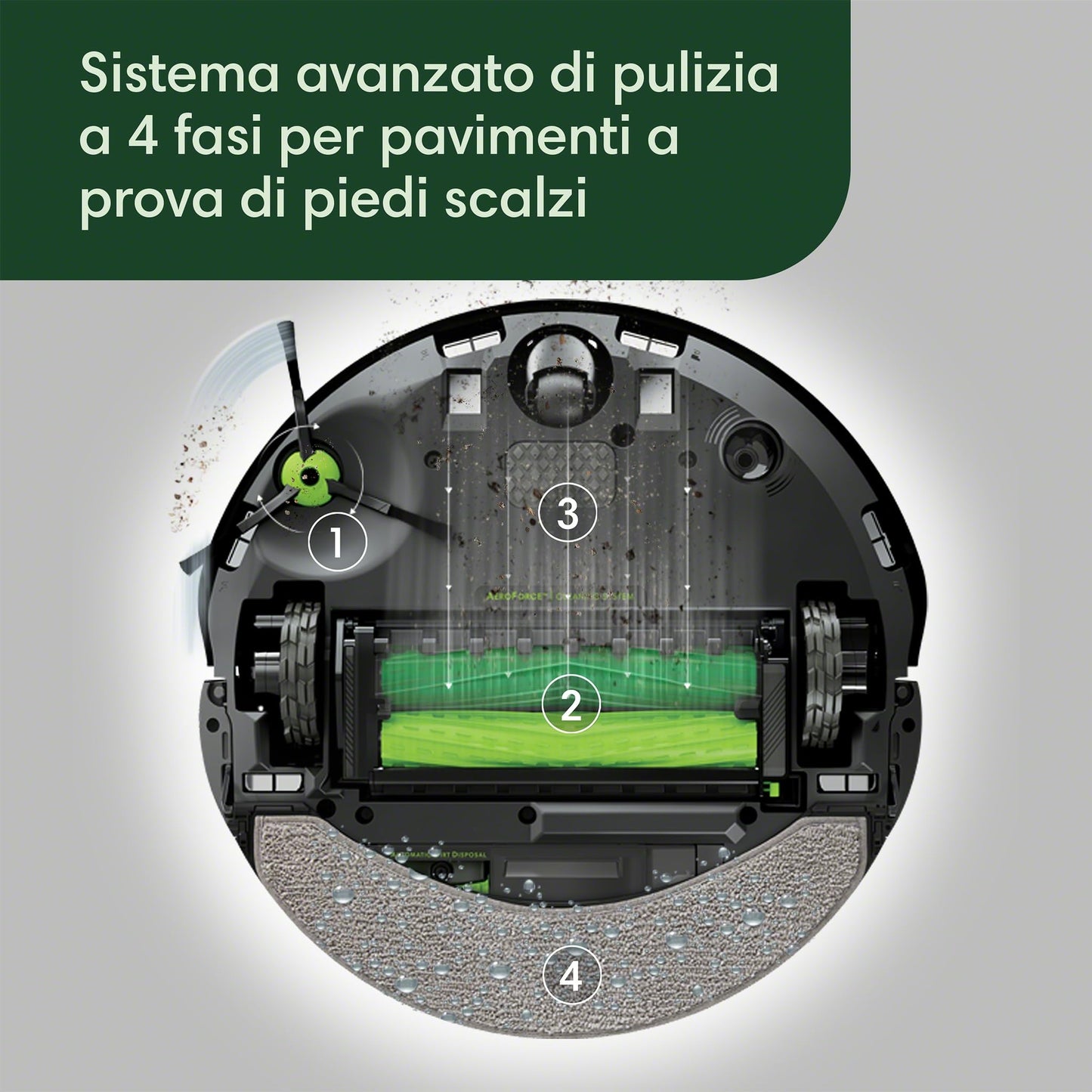 iRobot Roomba Combo 10 Max, Robot Aspirapolvere 2 in 1, Stazione Autosvuotamento/Riempimento