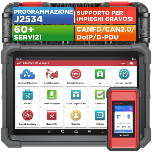 LAUNCH X431 PRO3 V+ Elite, strumento di scansione di programmazione J2534