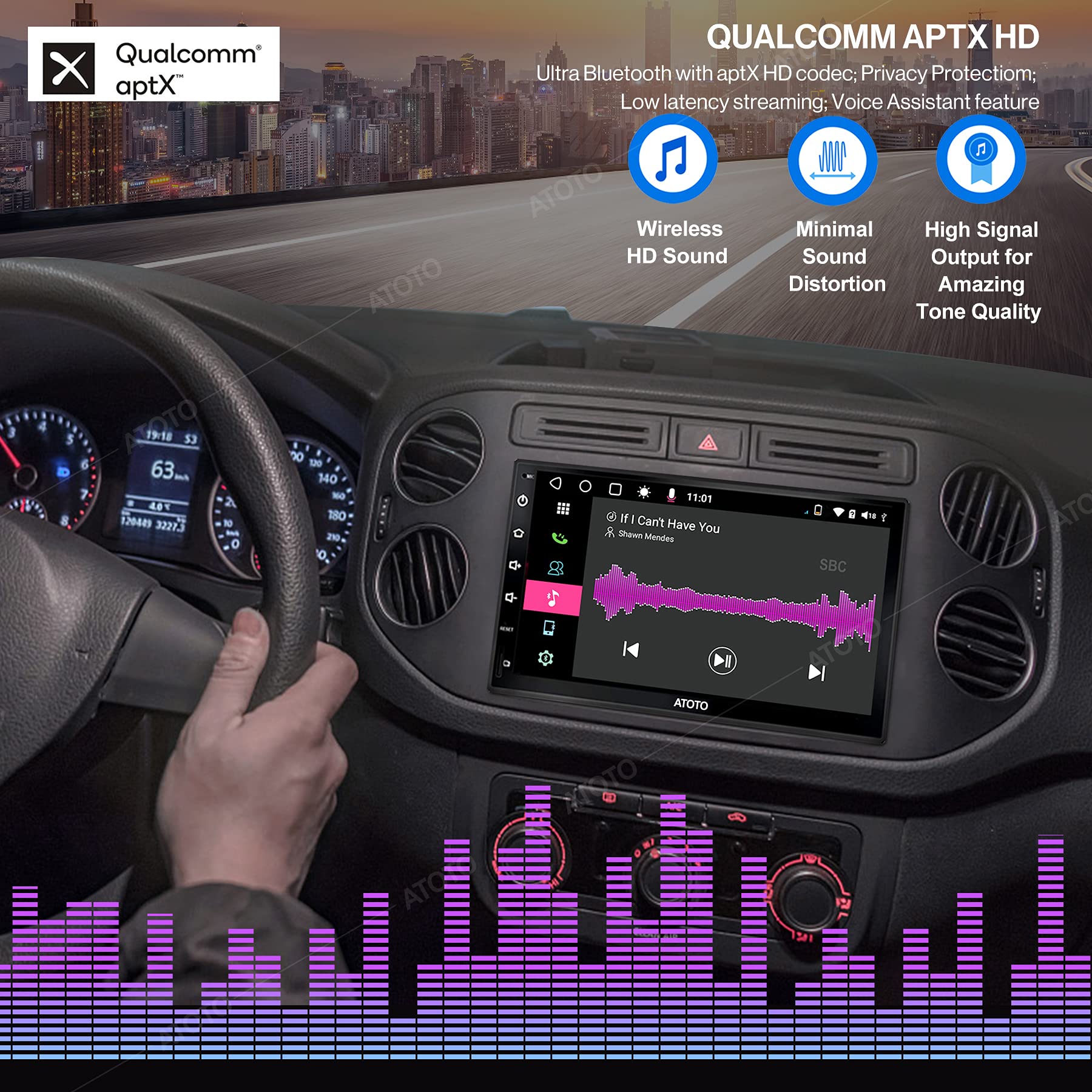 ATOTO S8 Premium Android Autoradio, Wireless CarPlay e Android Auto, S8G2B74PM