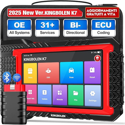 KINGBOLEN K7 OBD2 auto diagnostica: strumento di scansione bidirezionale 2025 con codifica ECU