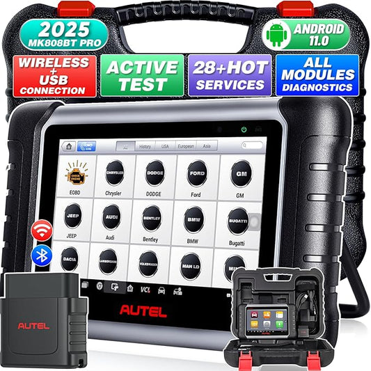 Autel MaxiCOM MK808BT PRO OBD2 Auto Diagnostica, 2025 Wireless Ver. di MK808S/ MK808/ MX808S, Bidirezionale