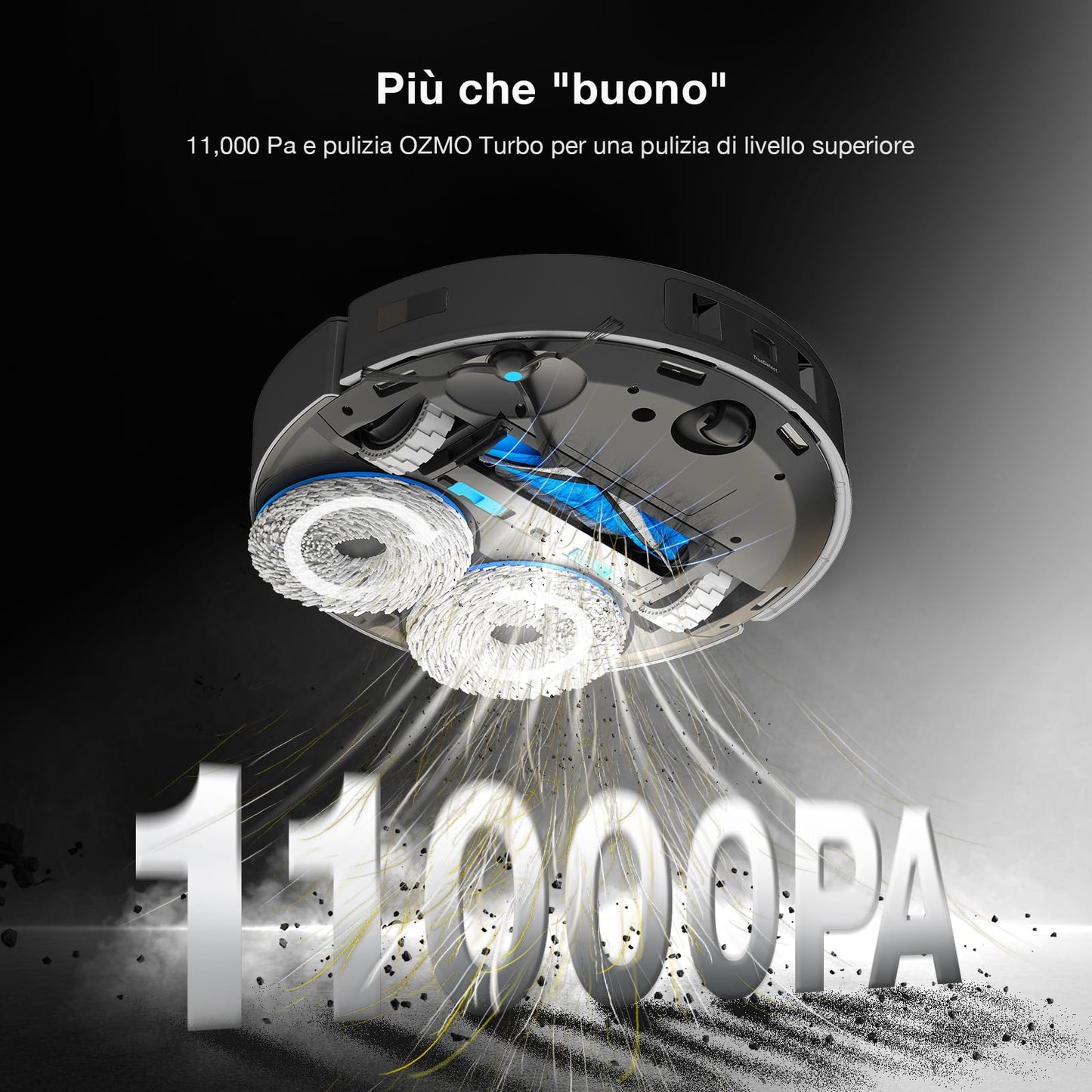 ECOVACS DEEBOT T30 OMNI Robot Aspirapolvere Lavapavimenti con Mini Stazione,