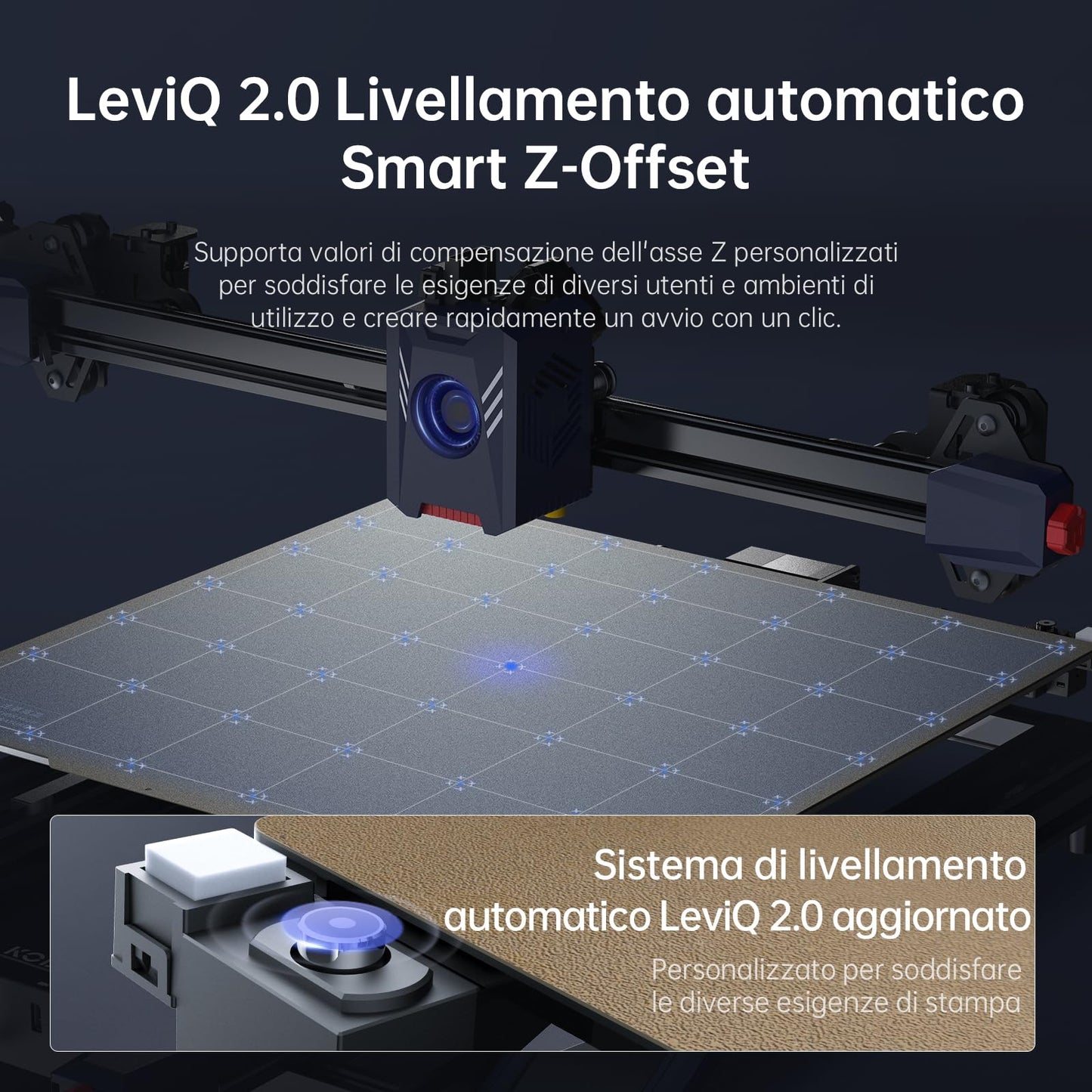 ANYCUBIC Kobra 2 Max Stampante 3D di Grandi Dimensioni Livellamento Automatico LeviQ